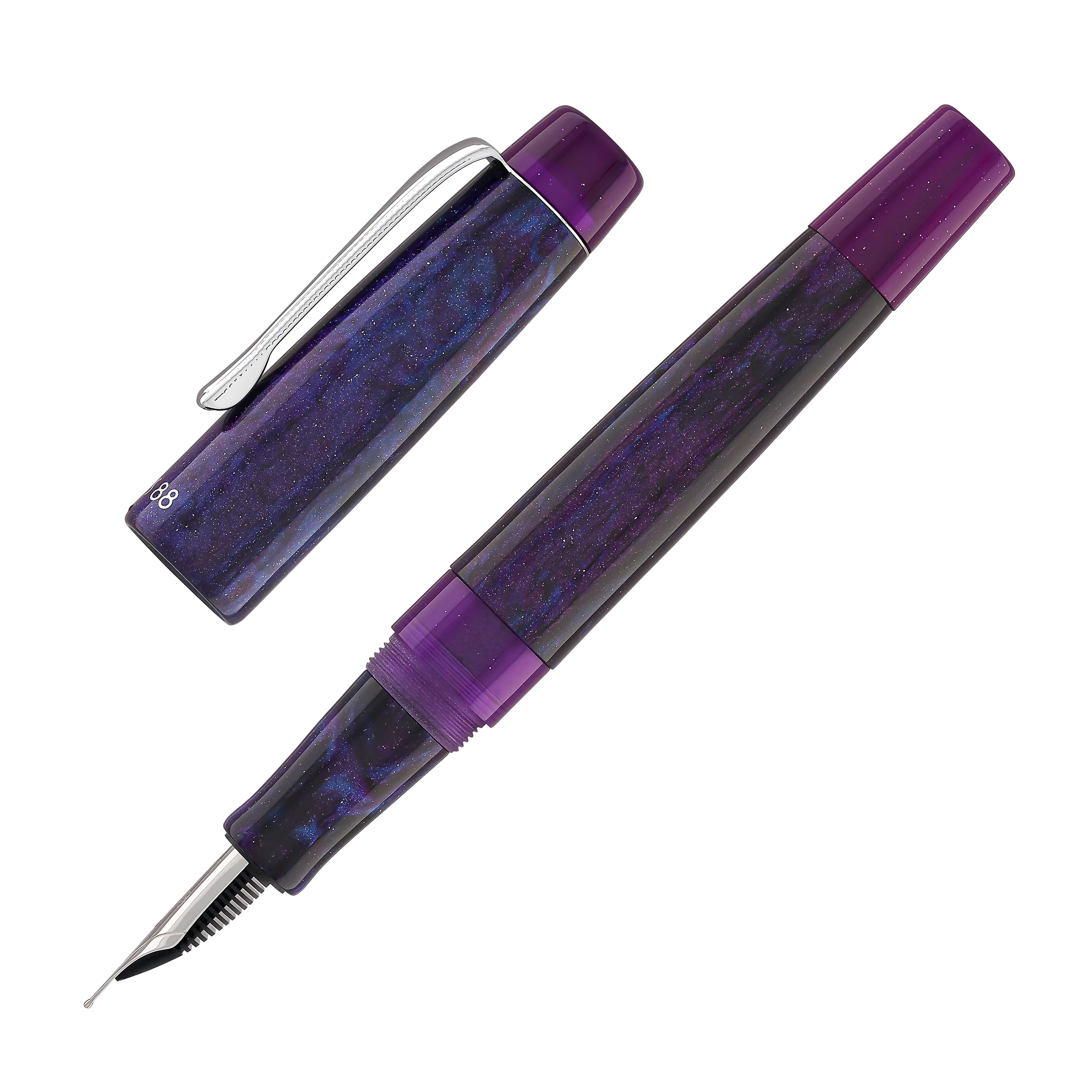 Opus 88 x Pendemic Minty Fountain Pen in Diamondcast - Image 3