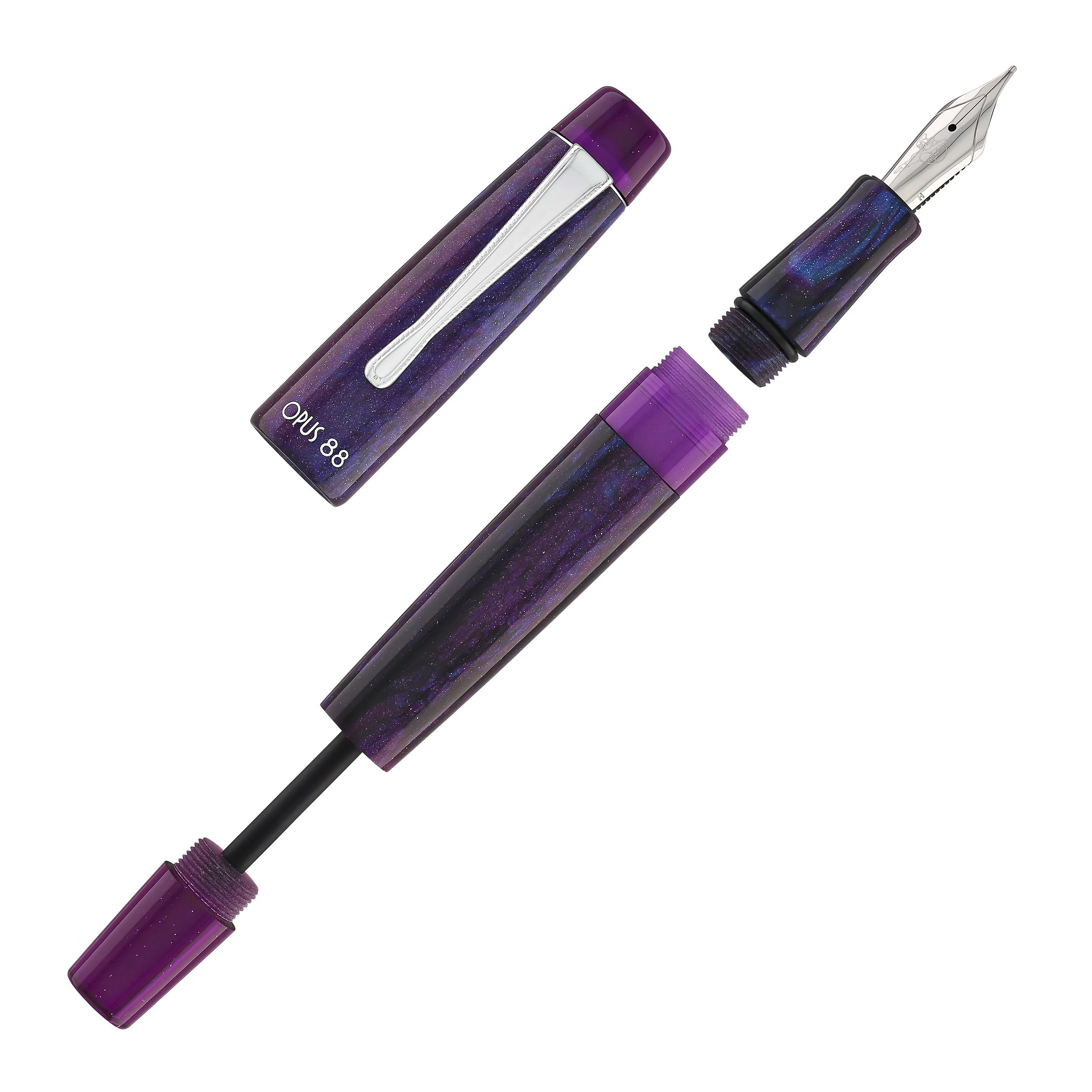 Opus 88 x Pendemic Minty Fountain Pen in Diamondcast - Image 7