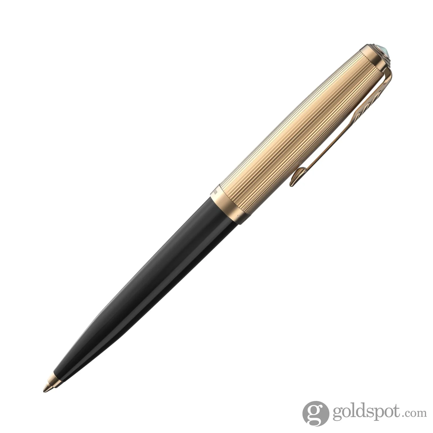 Parker 51 Ballpoint Pen in Black with Gold Trim - Image 2