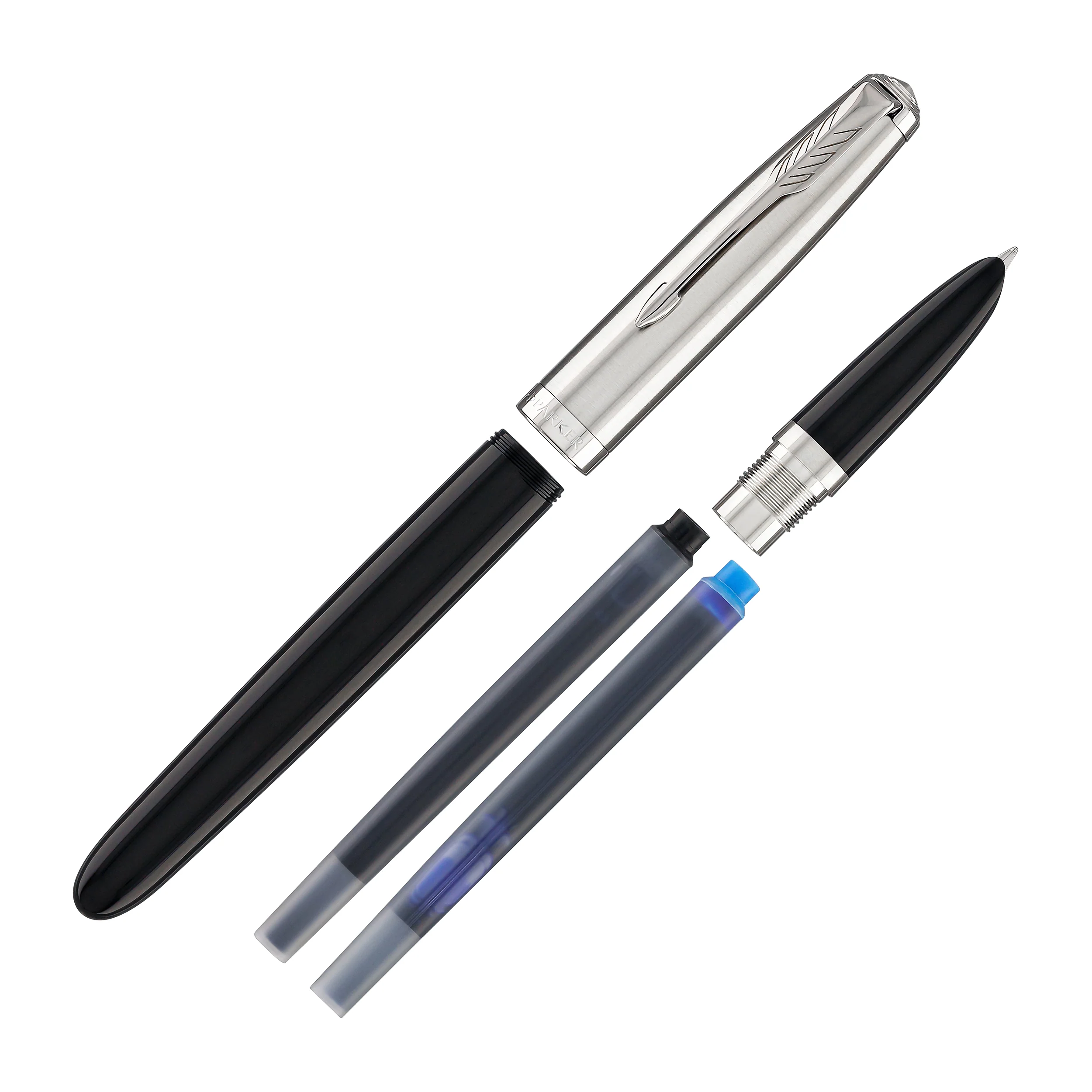 Parker 51 Fountain Pen in Black with Chrome Trim - Image 7