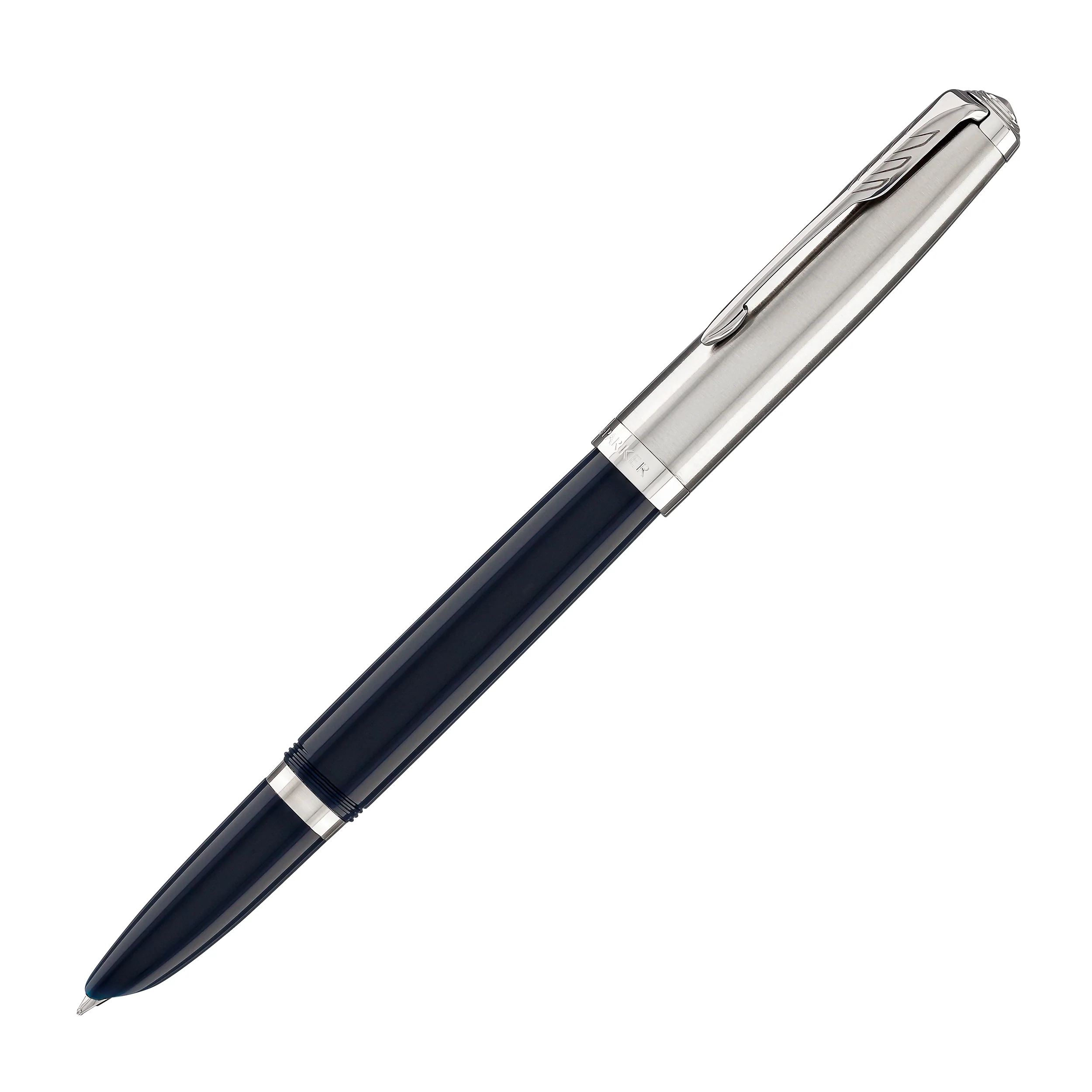 Parker 51 Fountain Pen in Midnight Blue with Chrome Trim - Image 3