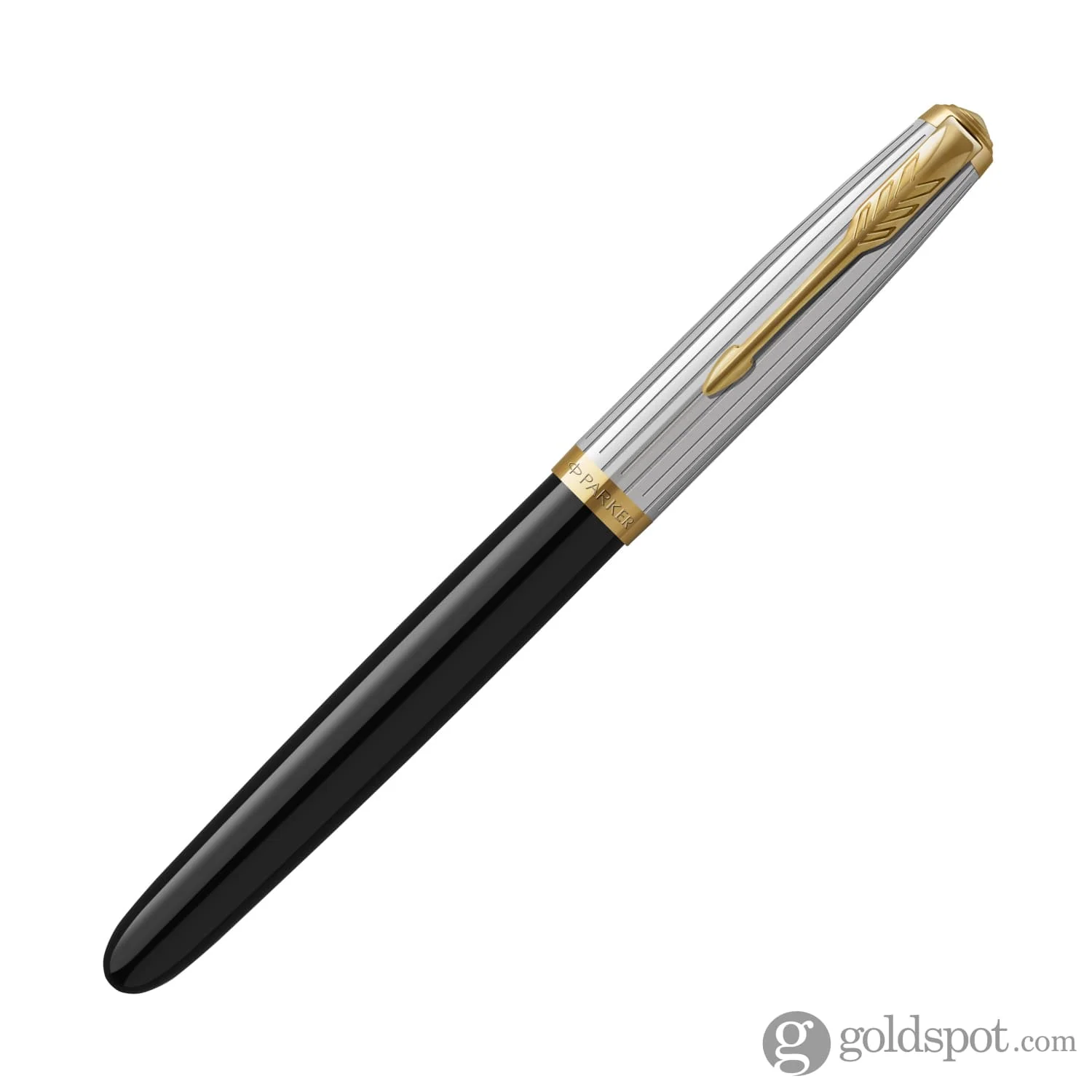 Parker 51 Premium Fountain Pen in Black with Gold Trim - Image 5