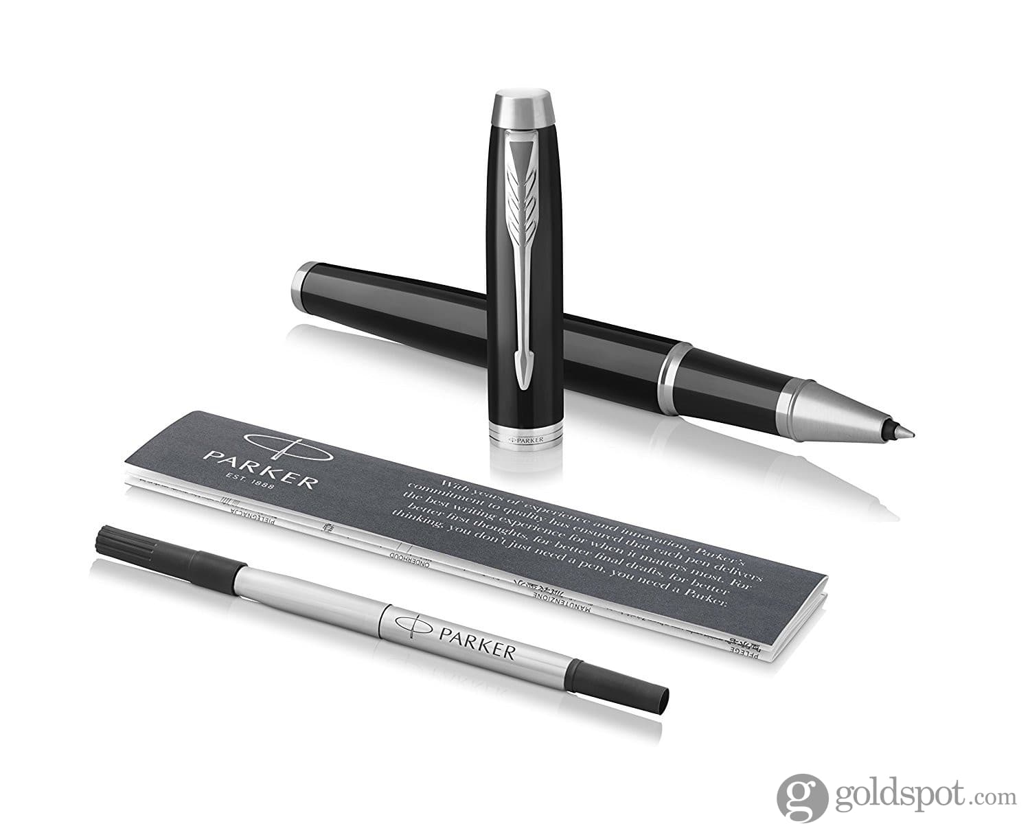 Parker IM Rollerball Pen in Black with Chrome Trim - Image 5