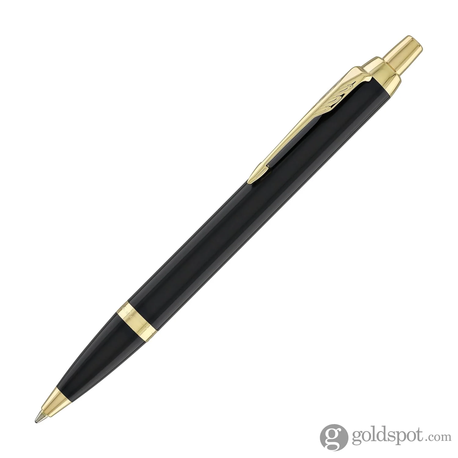 Parker IM Ballpoint Pen in Black with Gold Trim - Image 2