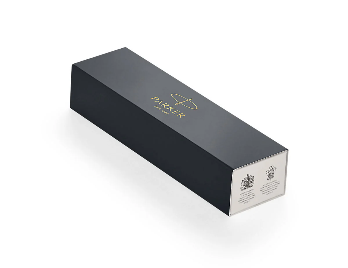 Parker IM Ballpoint Pen in Brushed Metal Gold Trim - Image 12