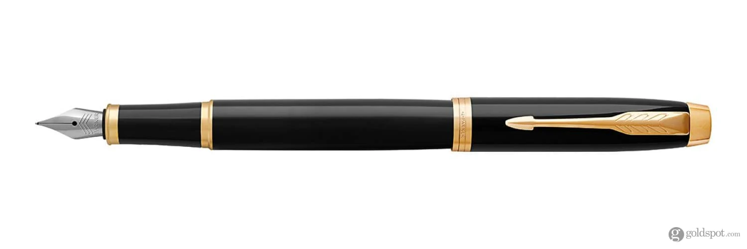 Parker IM Fountain Pen in Black with Gold Trim - Image 2