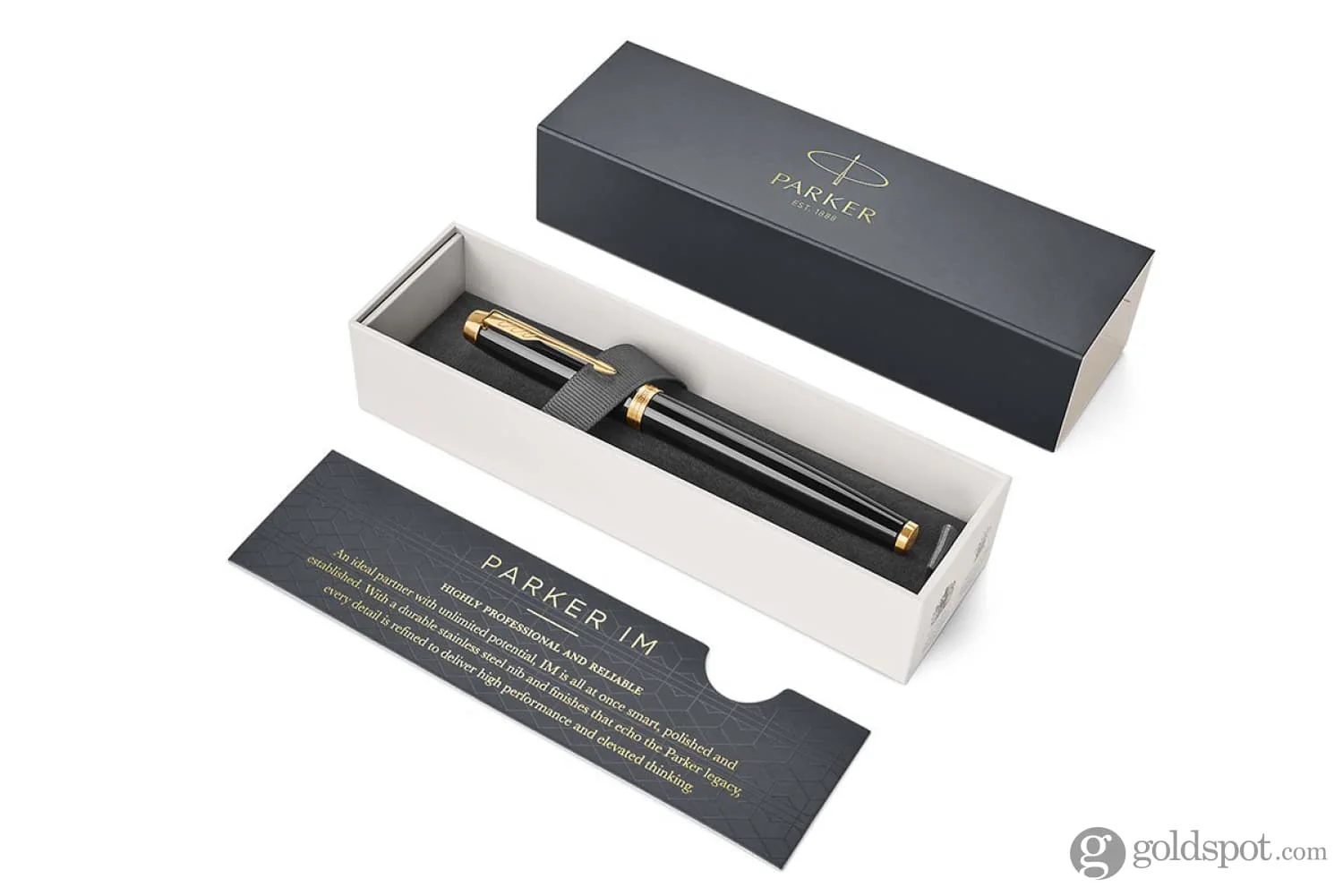 Parker IM Fountain Pen in Black with Gold Trim - Image 7