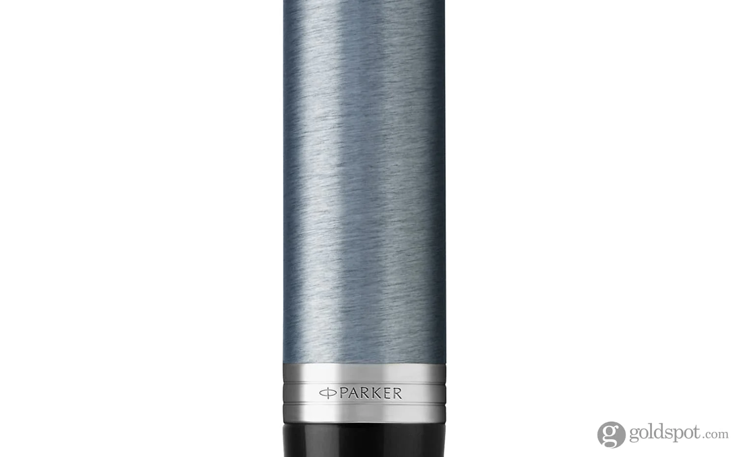 Parker IM Core Ballpoint Pen in Light Blue Grey with Chrome Trim - Image 2