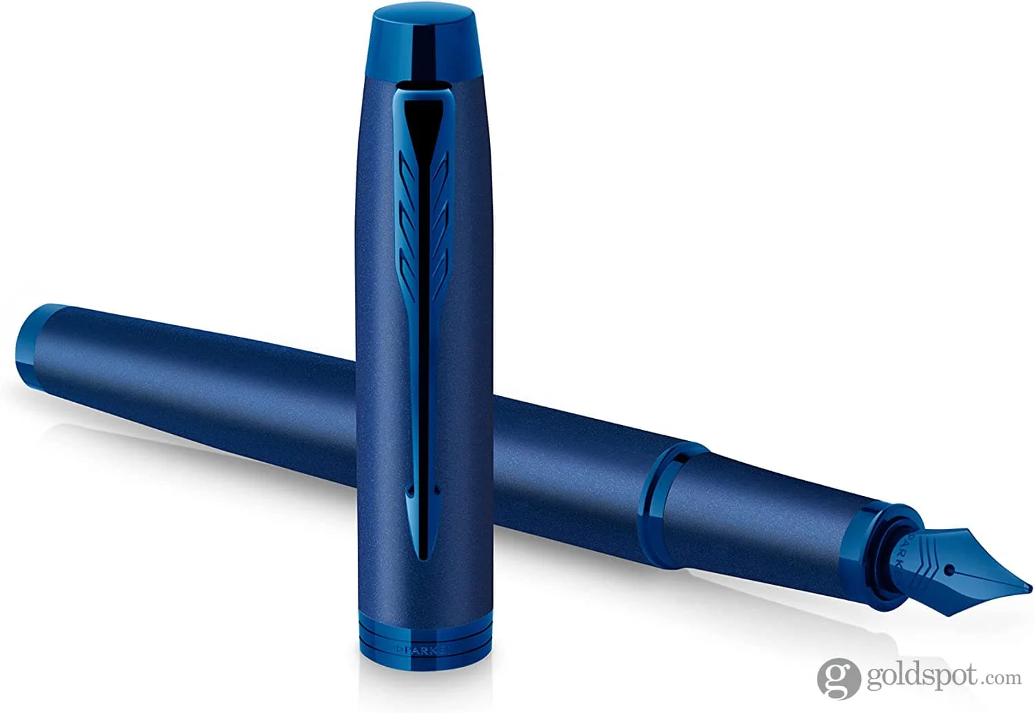 Parker IM Monochrome Fountain Pen in Blue - Fine Point - Image 3