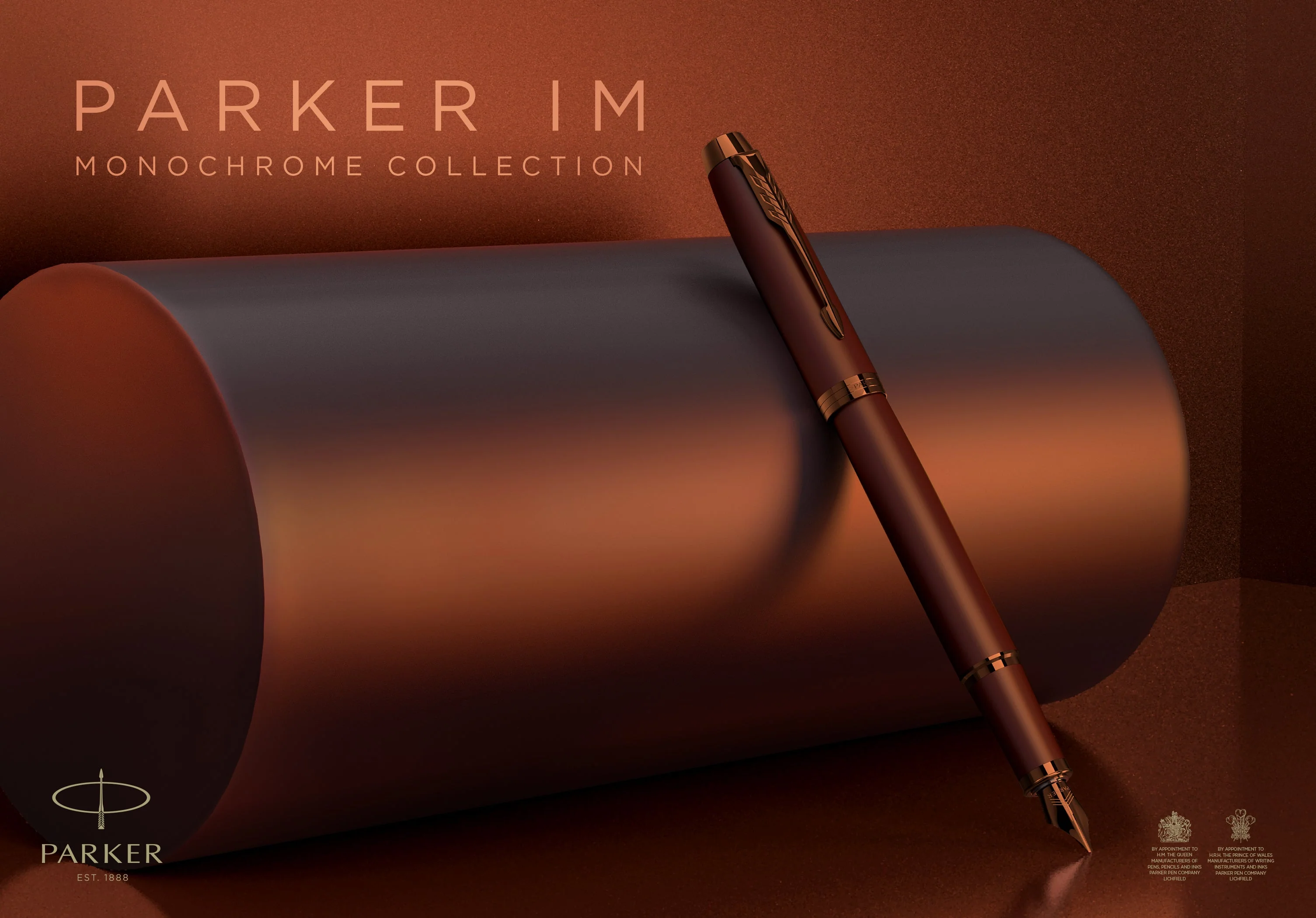 Parker IM Monochrome Fountain Pen in Burgundy - Image 10