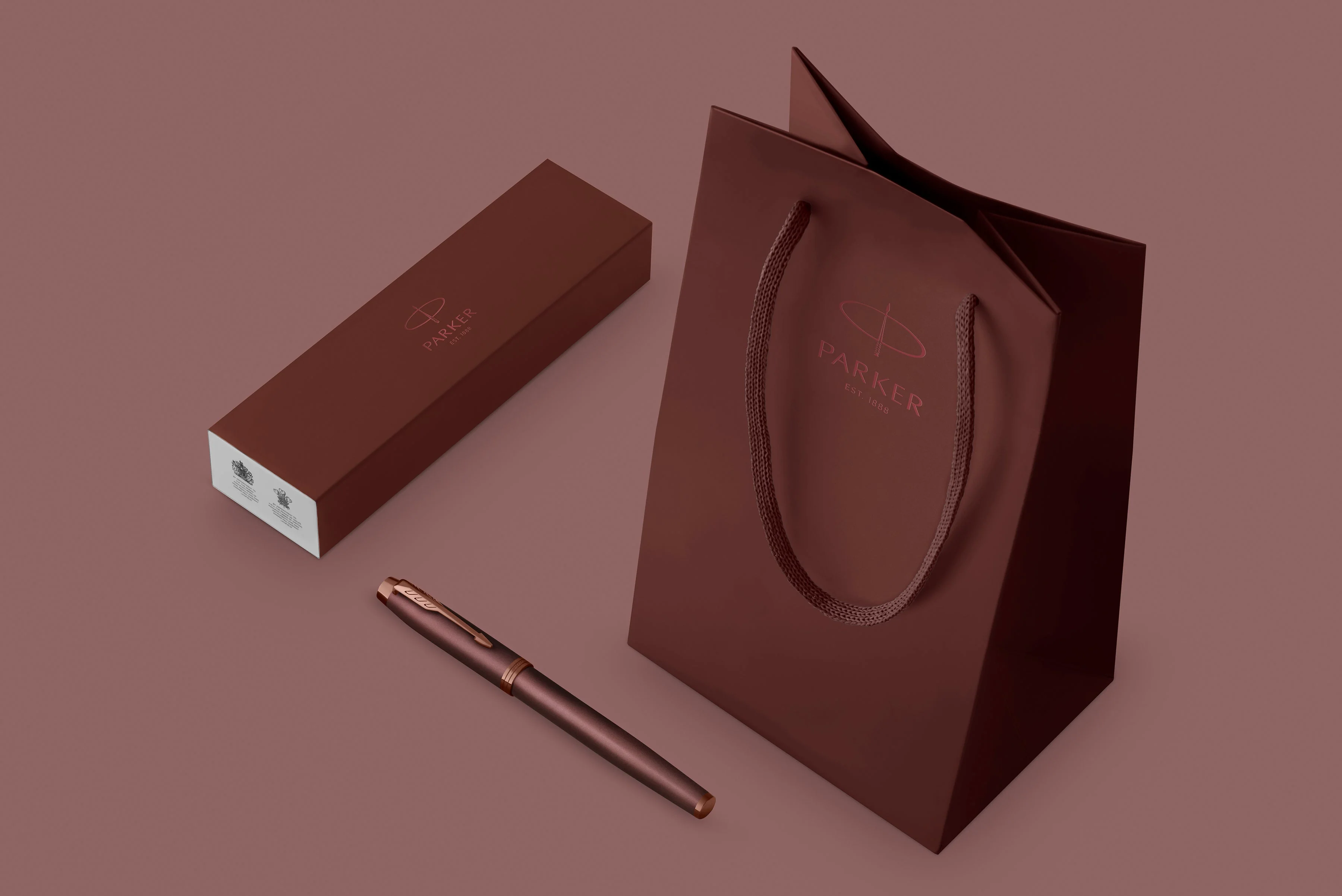 Parker IM Monochrome Rollerball Pen in Burgundy - Image 9