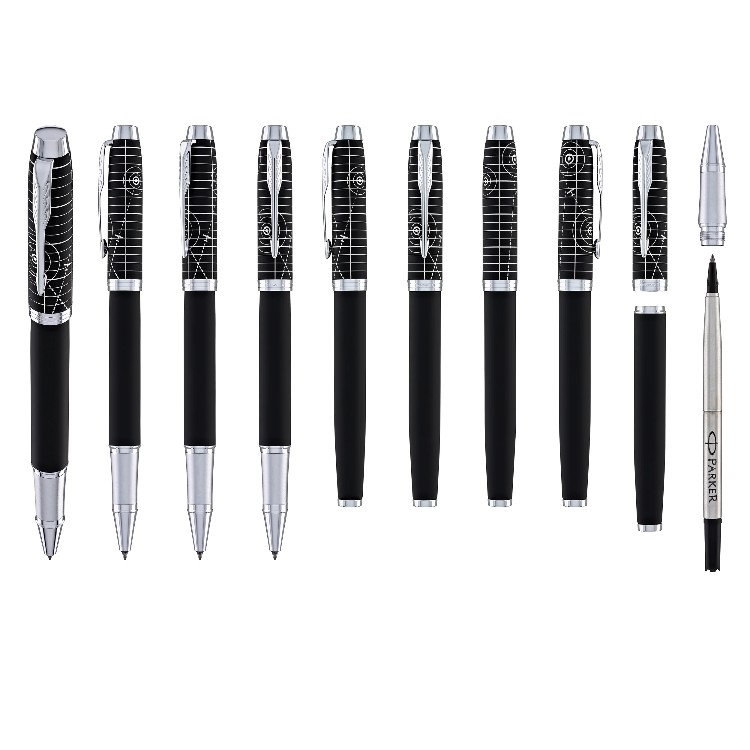 Parker IM Rollerball Pen in Legacy of Flight with Chrome Trim - Image 9
