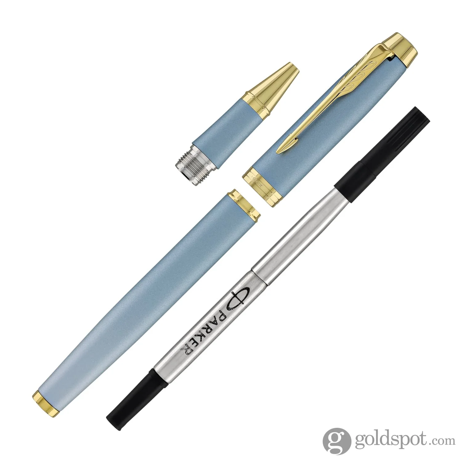 Parker IM Writing Ritual Rollerball Pen in Turquoise Green with Gold Trim - Image 7