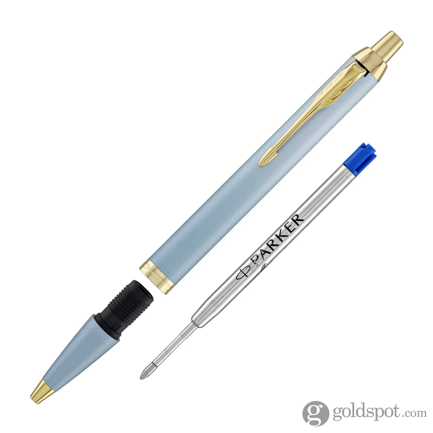 Parker IM Writing Rituals Ballpoint Pen in Turquoise Green with Gold Trim - Image 5