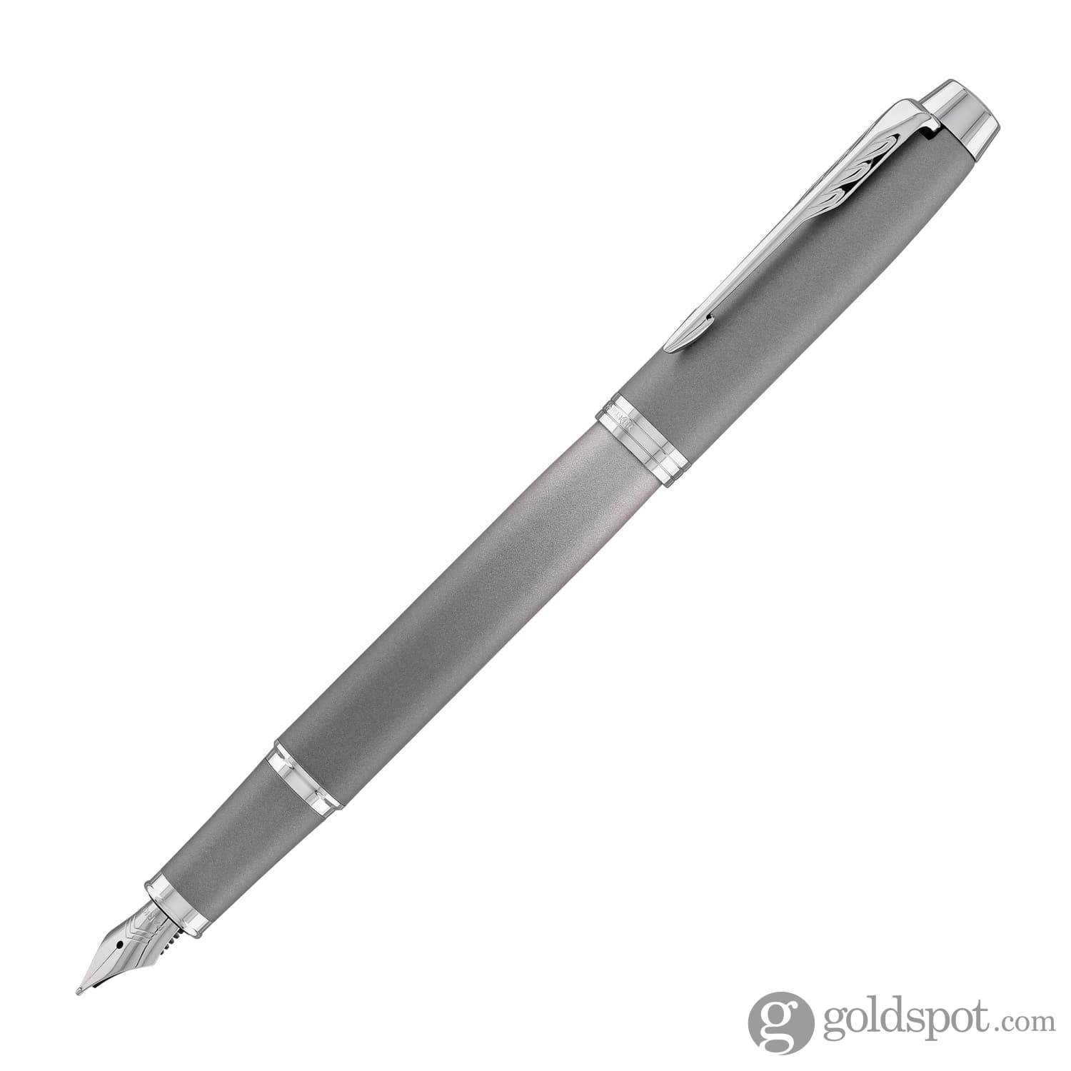 Parker IM Writing Rituals Fountain Pen in Grey with Chrome Trim - Image 2