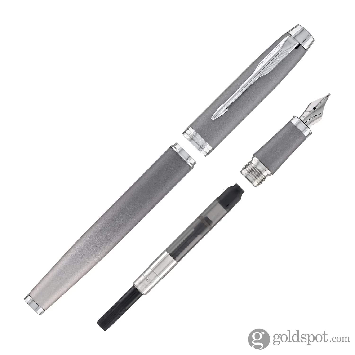 Parker IM Writing Rituals Fountain Pen in Grey with Chrome Trim - Image 7
