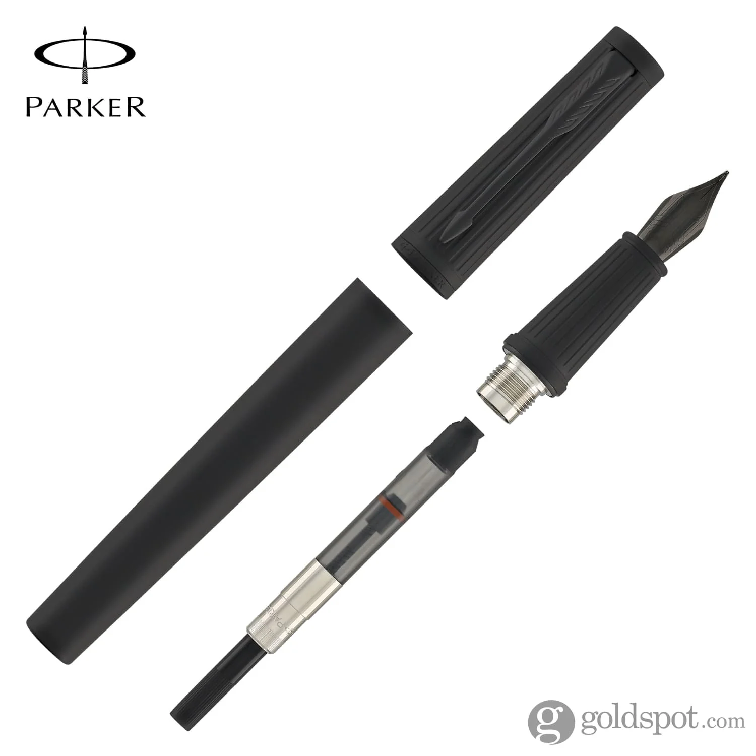 Parker Ingenuity Fountain Pen in Black with Black Trim - Image 7