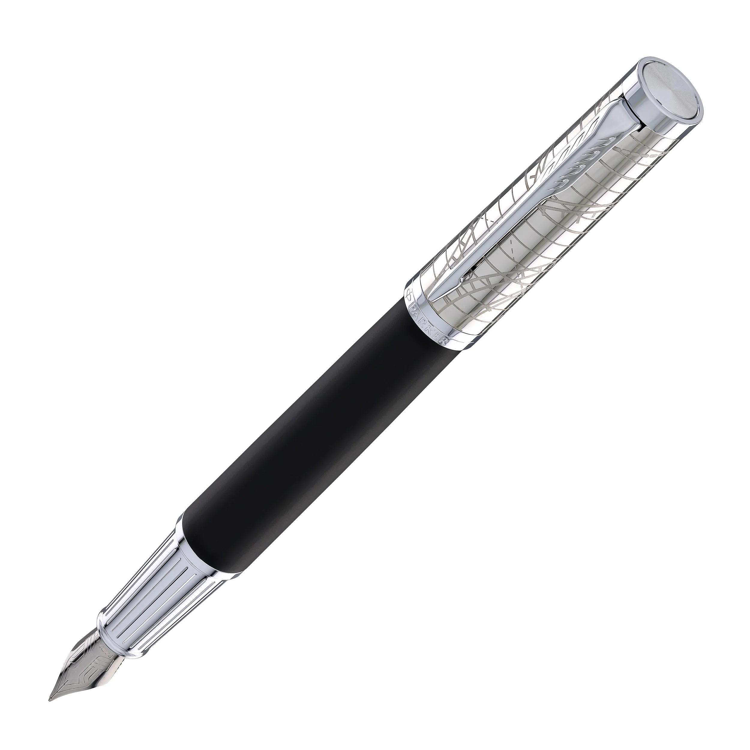 Parker Ingenuity Fountain Pen in Legacy of Flight with Chrome - Fine Point