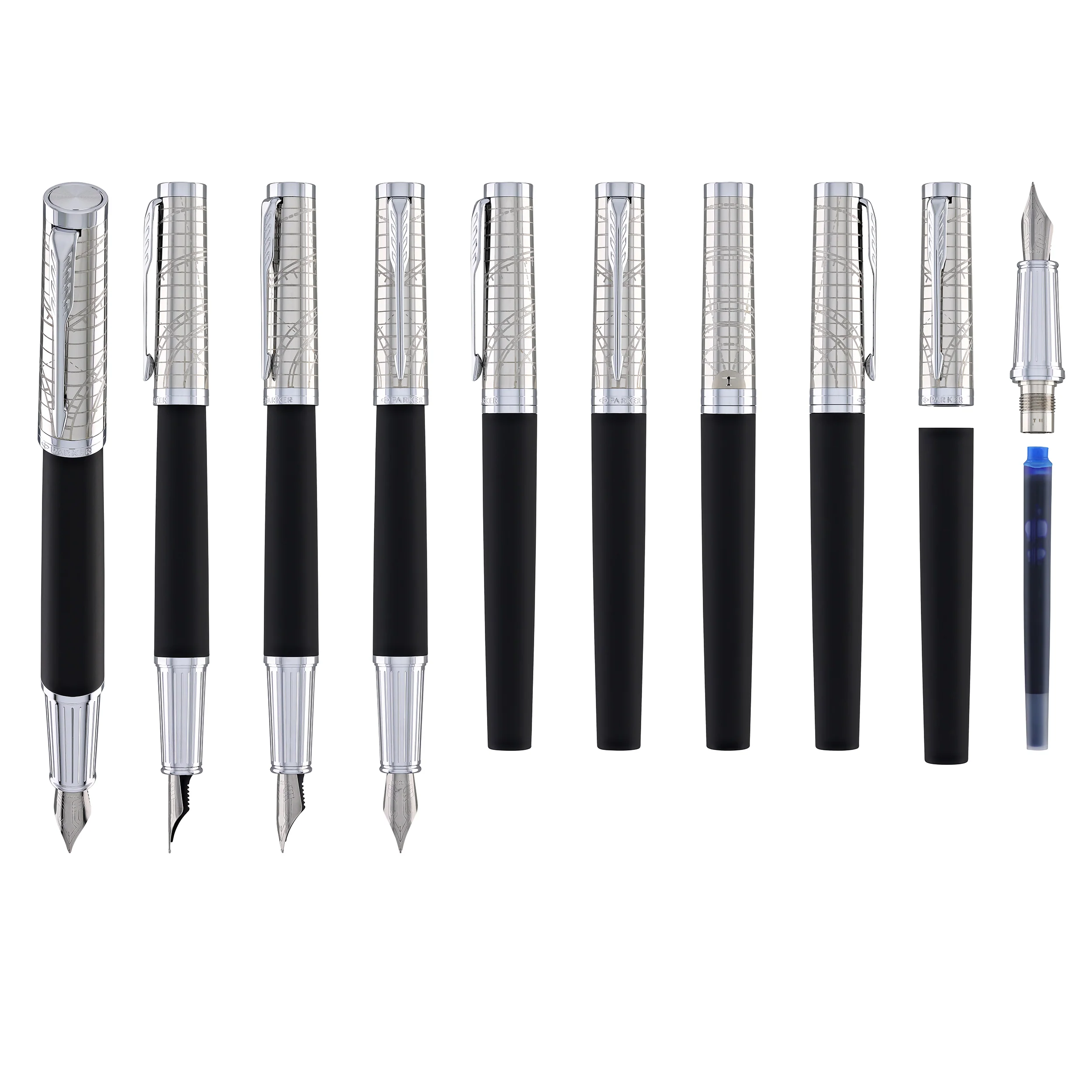 Parker Ingenuity Fountain Pen in Legacy of Flight with Chrome - Fine Point - Image 9