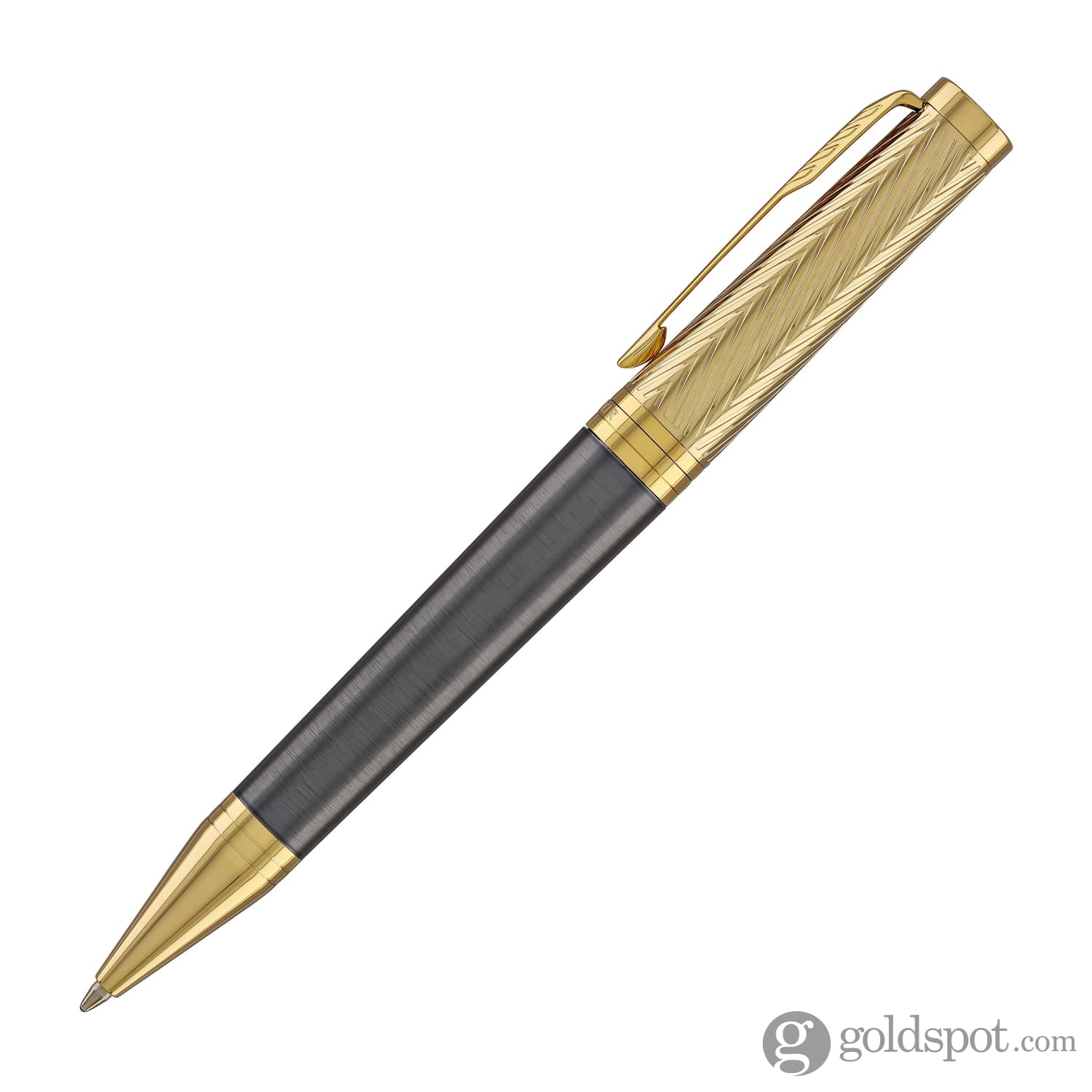 Parker Ingenuity Pioneers Ballpoint Pen in Arrow with Gold Trim - Image 3