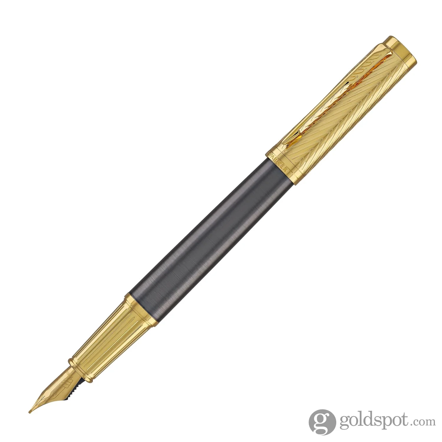 Parker Ingenuity Pioneers Fountain Pen in Arrow with Gold Trim - Image 2