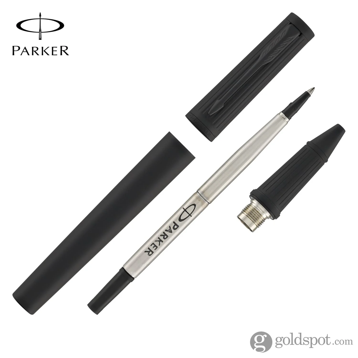 Parker Ingenuity Rollerball Pen in Black with Black Trim - Image 7