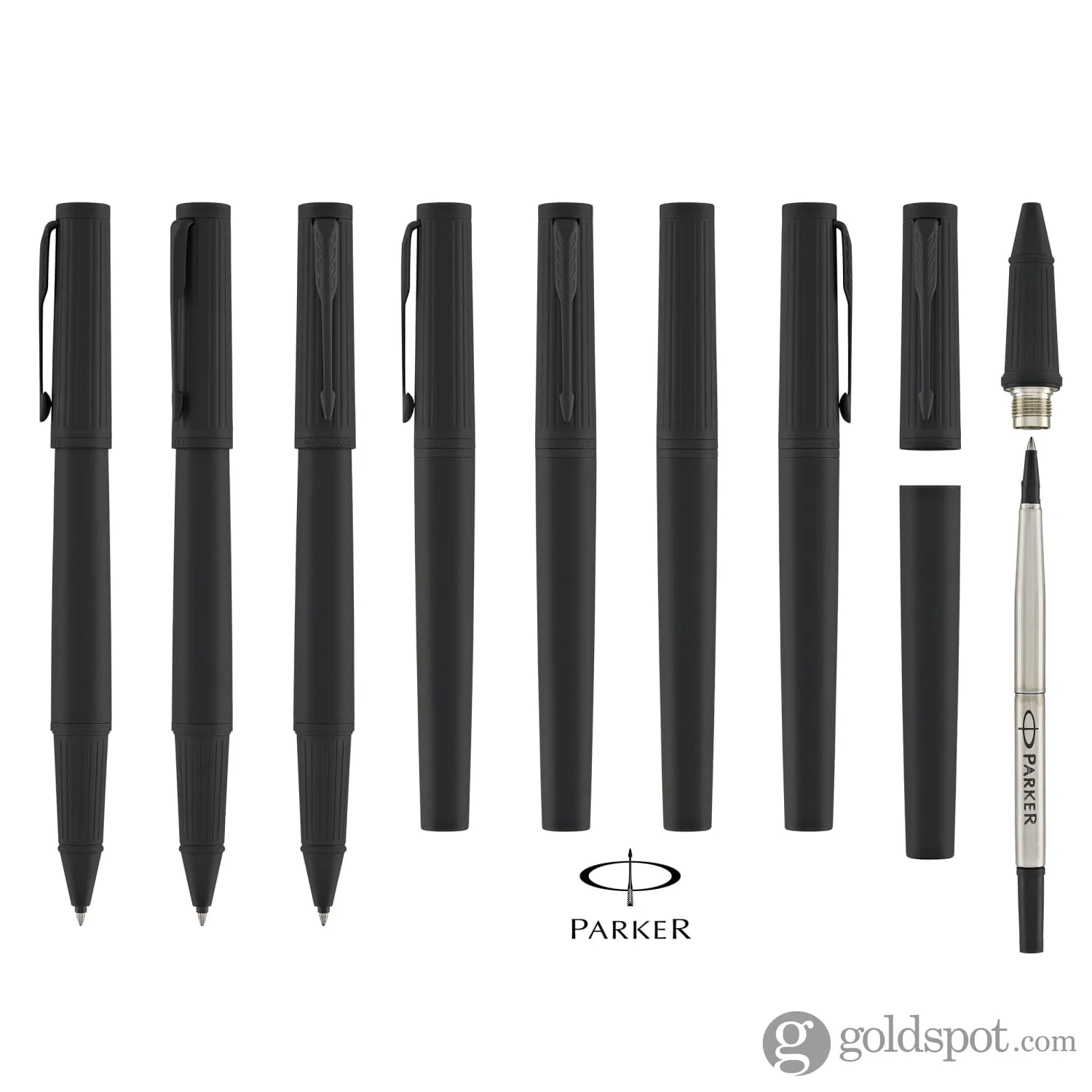 Parker Ingenuity Rollerball Pen in Black with Black Trim - Image 8