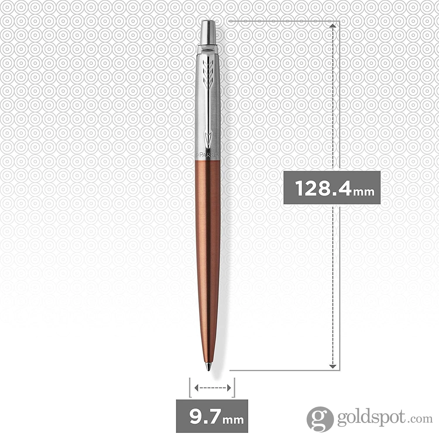 Parker Jotter Ballpoint Pen in Chelsea Orange with Chrome Trim - Image 4