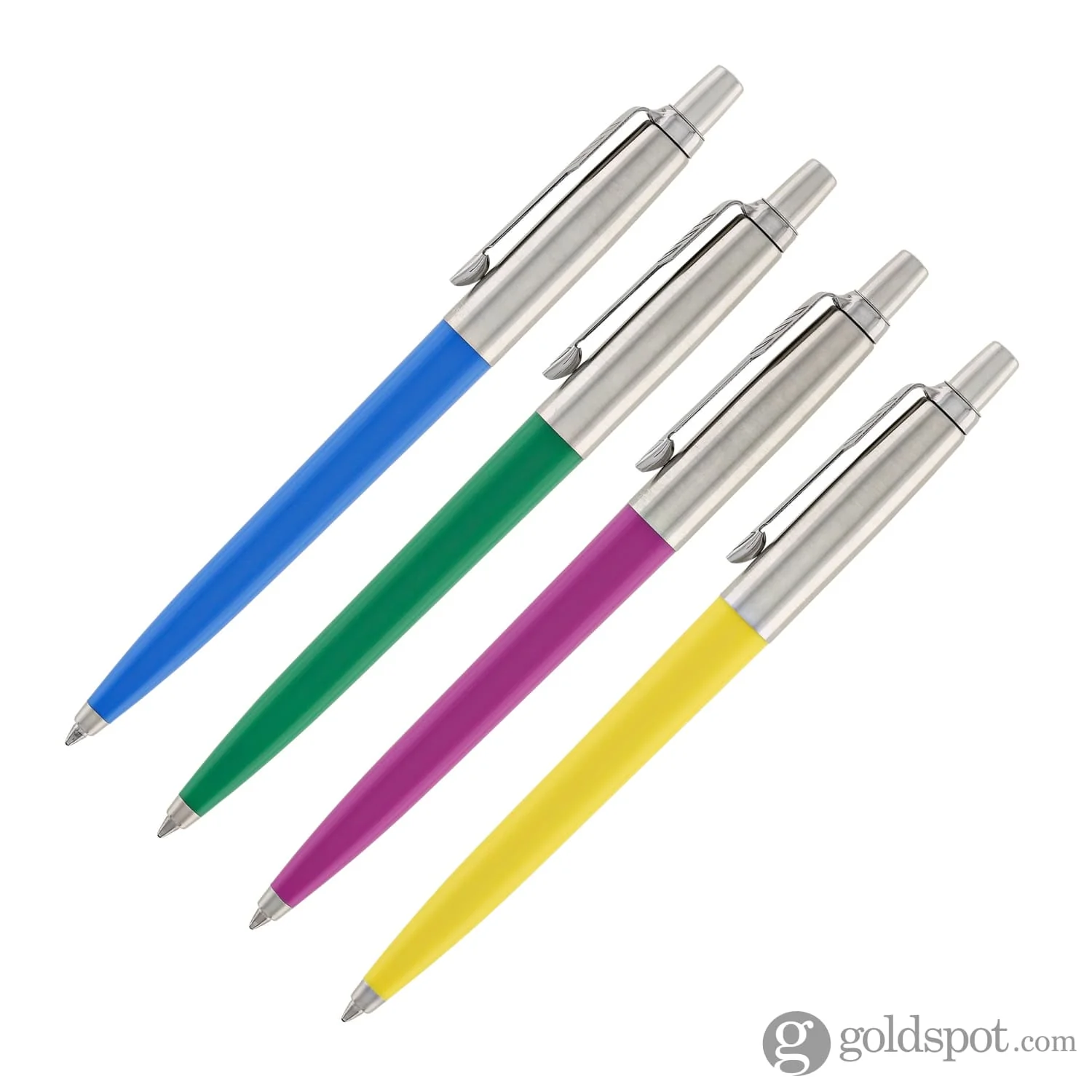 Parker Jotter Originals Ballpoint Pen Set - Medium Point, Blue Ink, 4 Count - Image 3