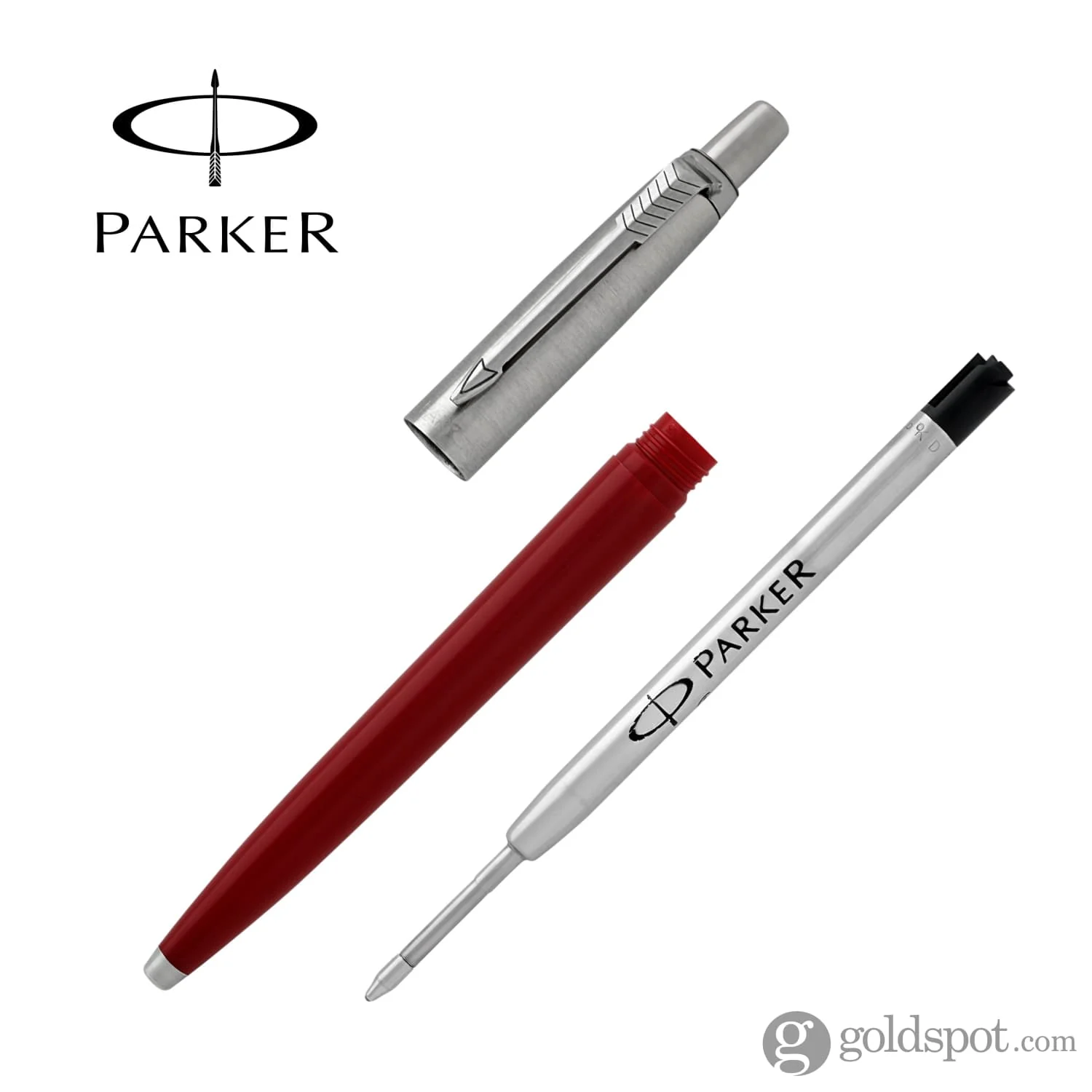 Parker Jotter Ballpoint Pen in Red - Image 3