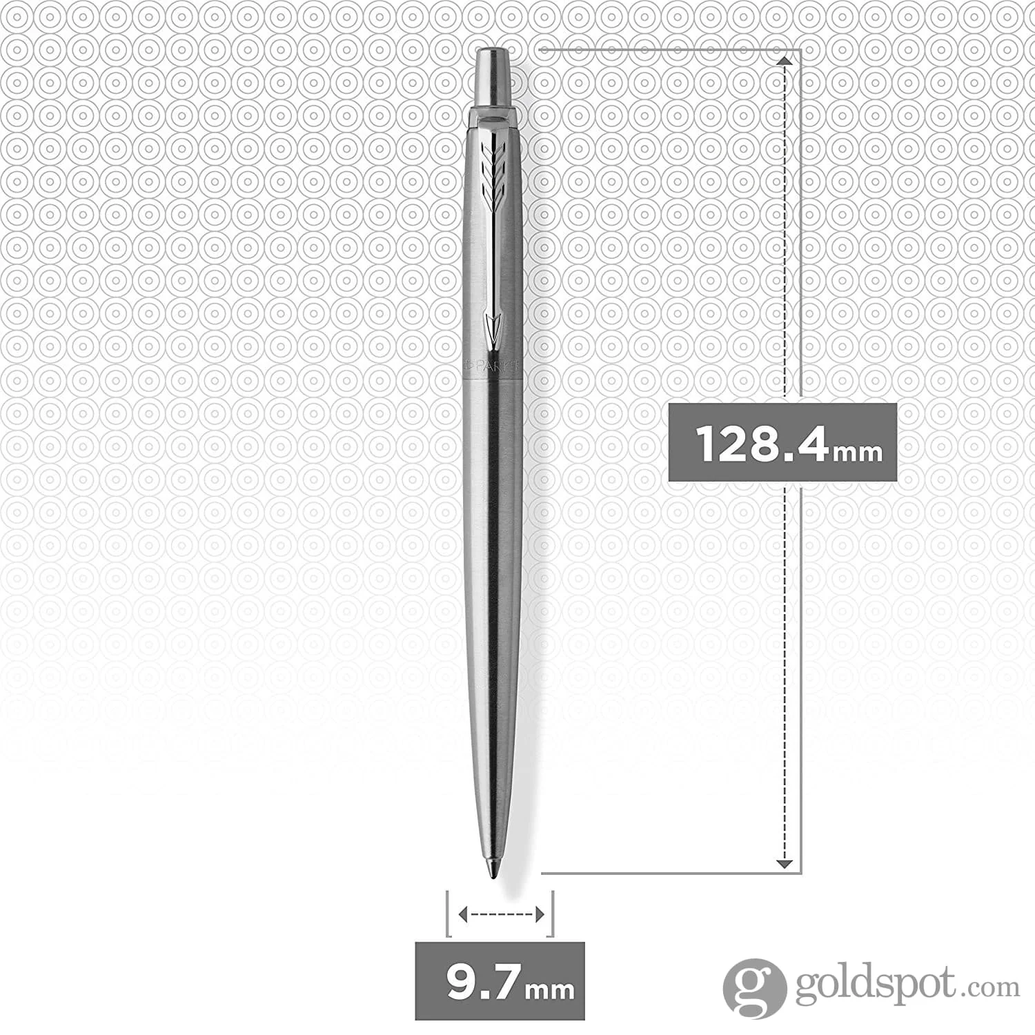 Parker Jotter Ballpoint Pen in Stainless Steel with Chrome Trim - Image 4
