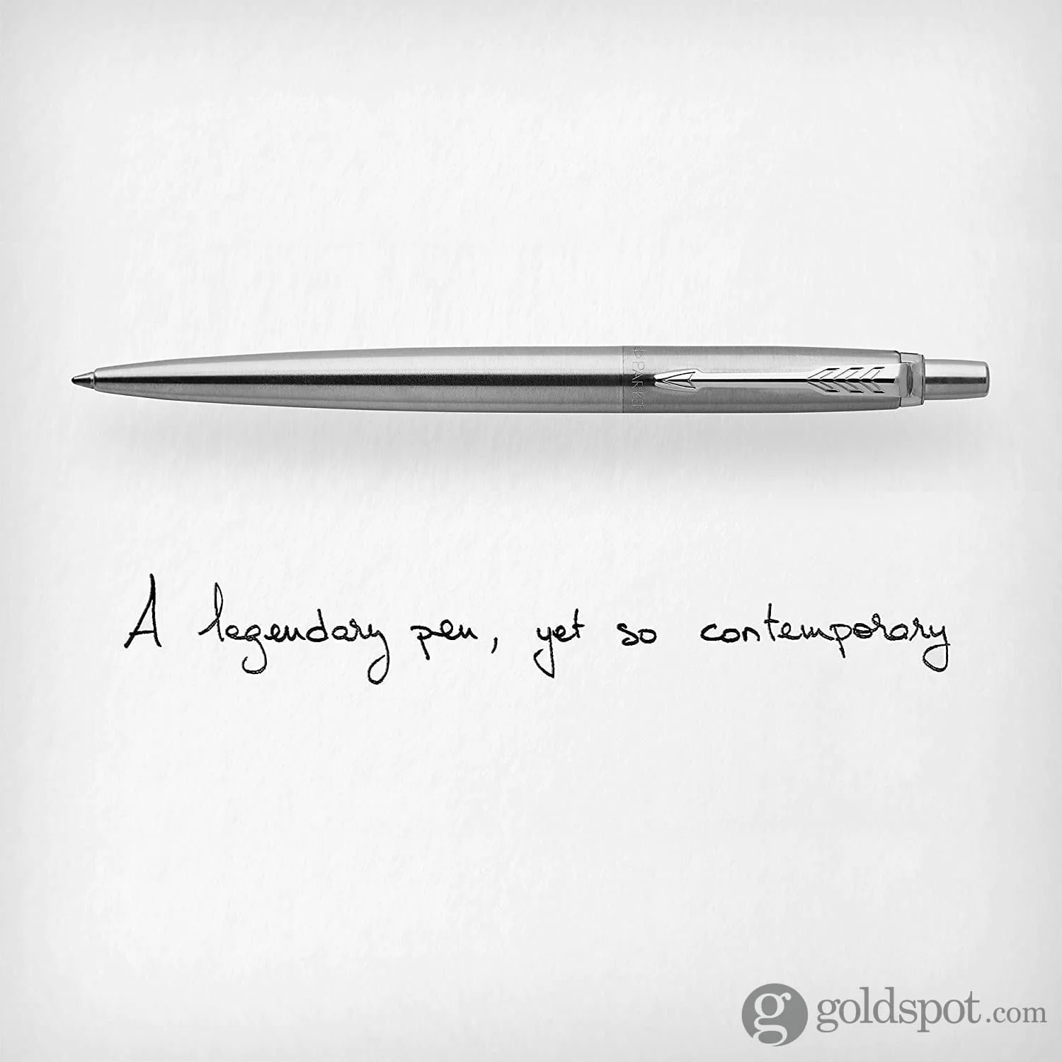 Parker Jotter Ballpoint Pen in Stainless Steel with Chrome Trim - Image 5