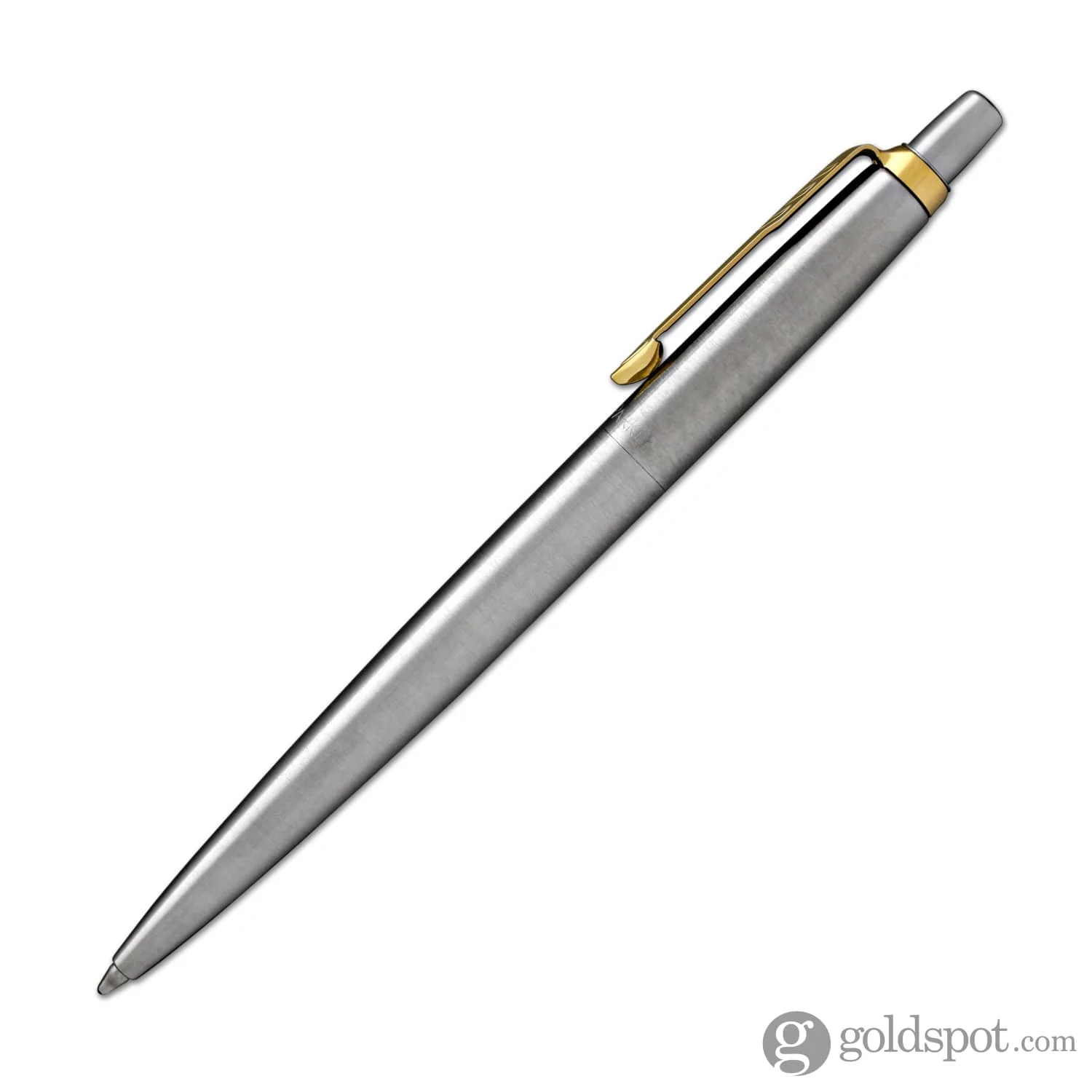 Parker Jotter Ballpoint Pen in Stainless Steel with Gold Trim - Giftboxed - Image 2