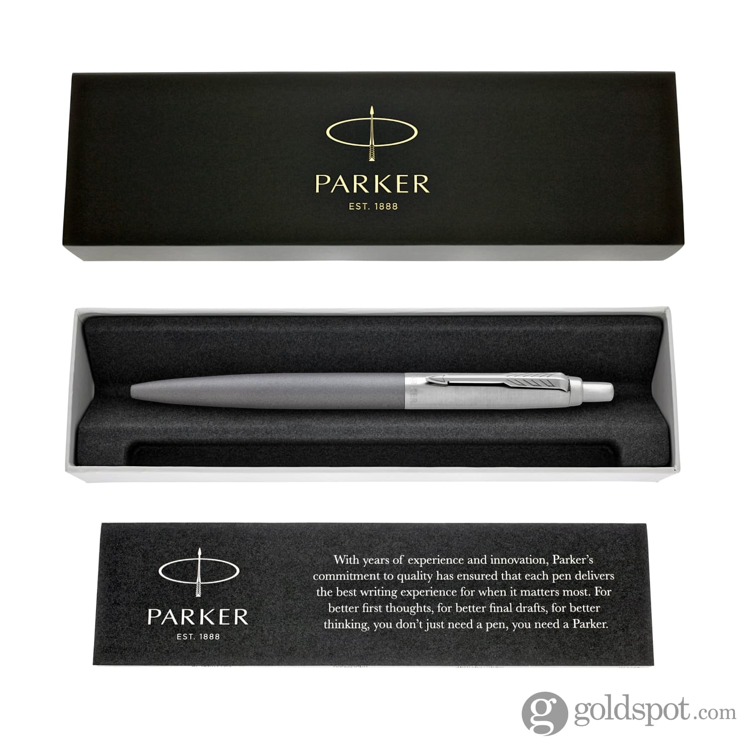 Parker Jotter XL Ballpoint Pen in Matte Grey - Image 5