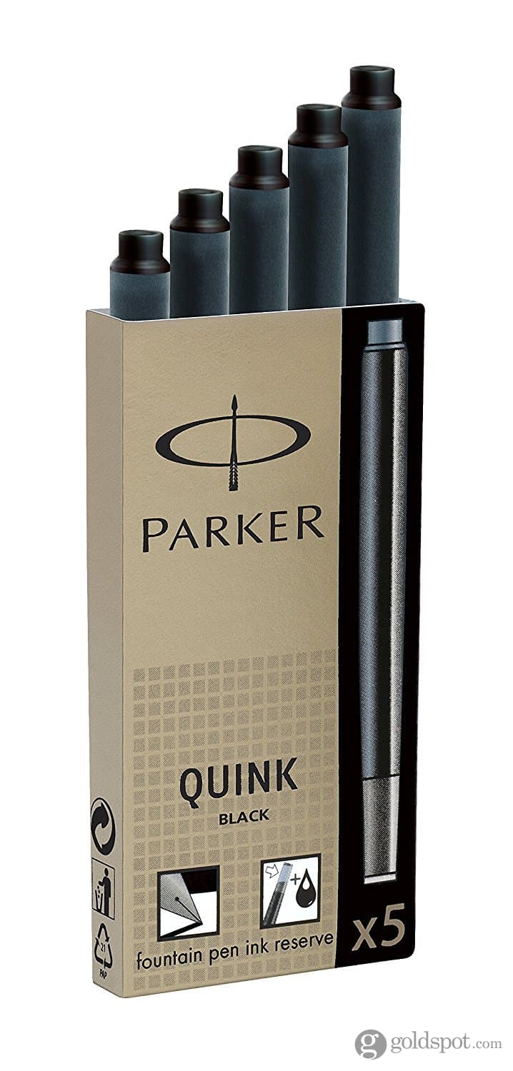 Parker Quink Ink Cartridges in Permanent Black - 5 Pack - 30110 - Image 2