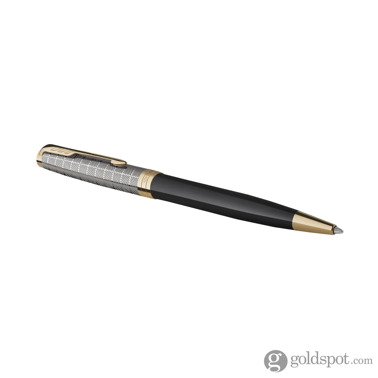 Parker Sonnet Premium Ballpoint Pen in Metal & Black - Image 2