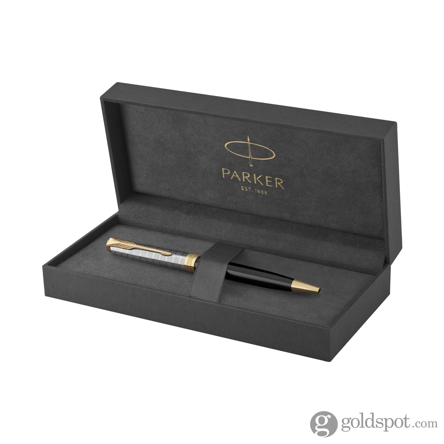 Parker Sonnet Premium Ballpoint Pen in Metal & Black - Image 3