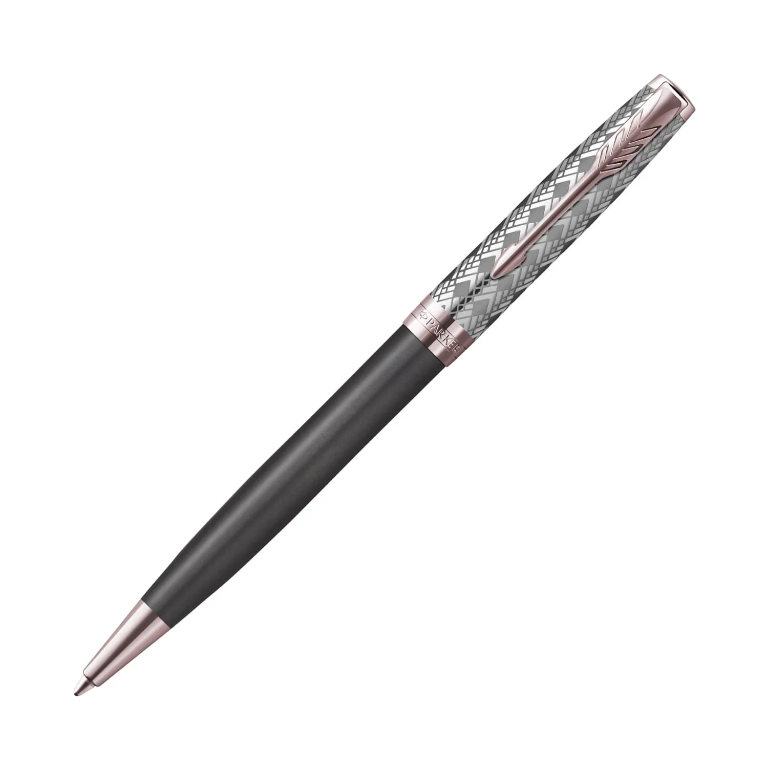Parker Sonnet Premium Ballpoint Pen in Metal & Grey