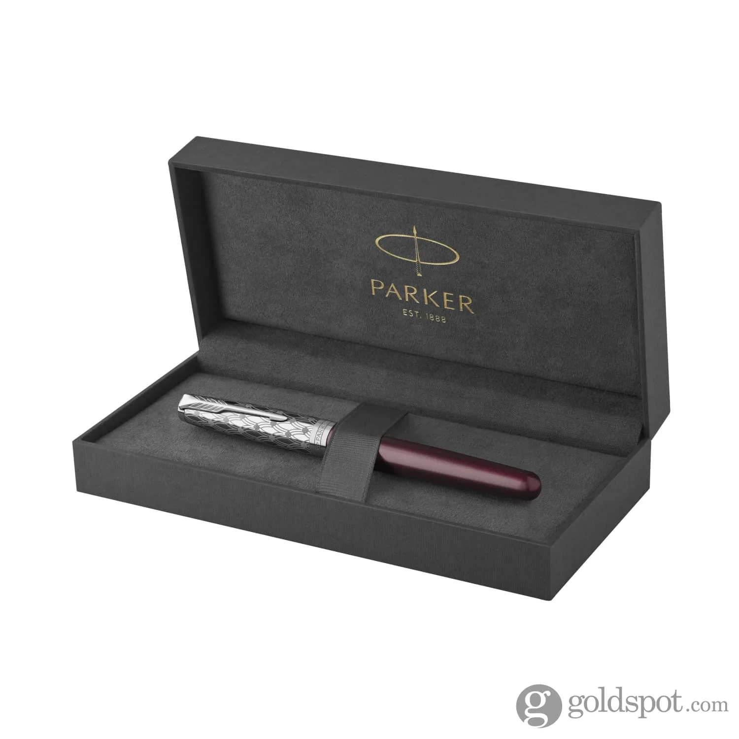 Parker Sonnet Premium Fountain Pen in Metal & Red 18K Gold - Image 3