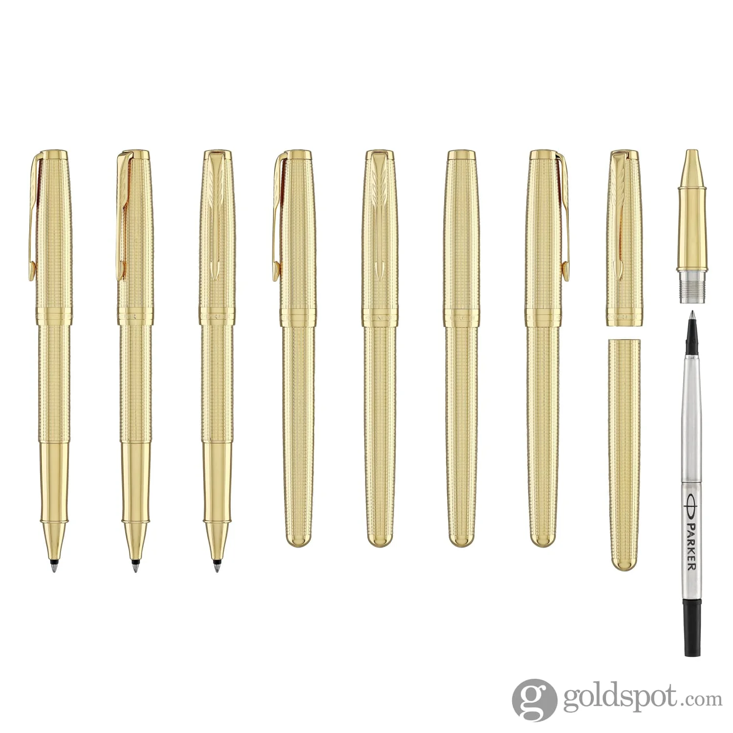 Parker Sonnet Premium Special Edition Rollerball Pen in Ciselé Gold - Image 8