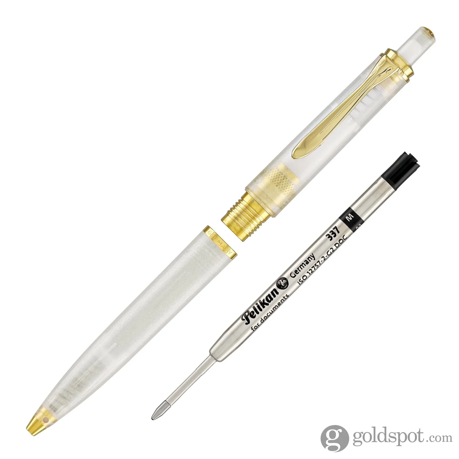 Pelikan Classic 200 Ballpoint Pen in Golden Beryl - Image 5