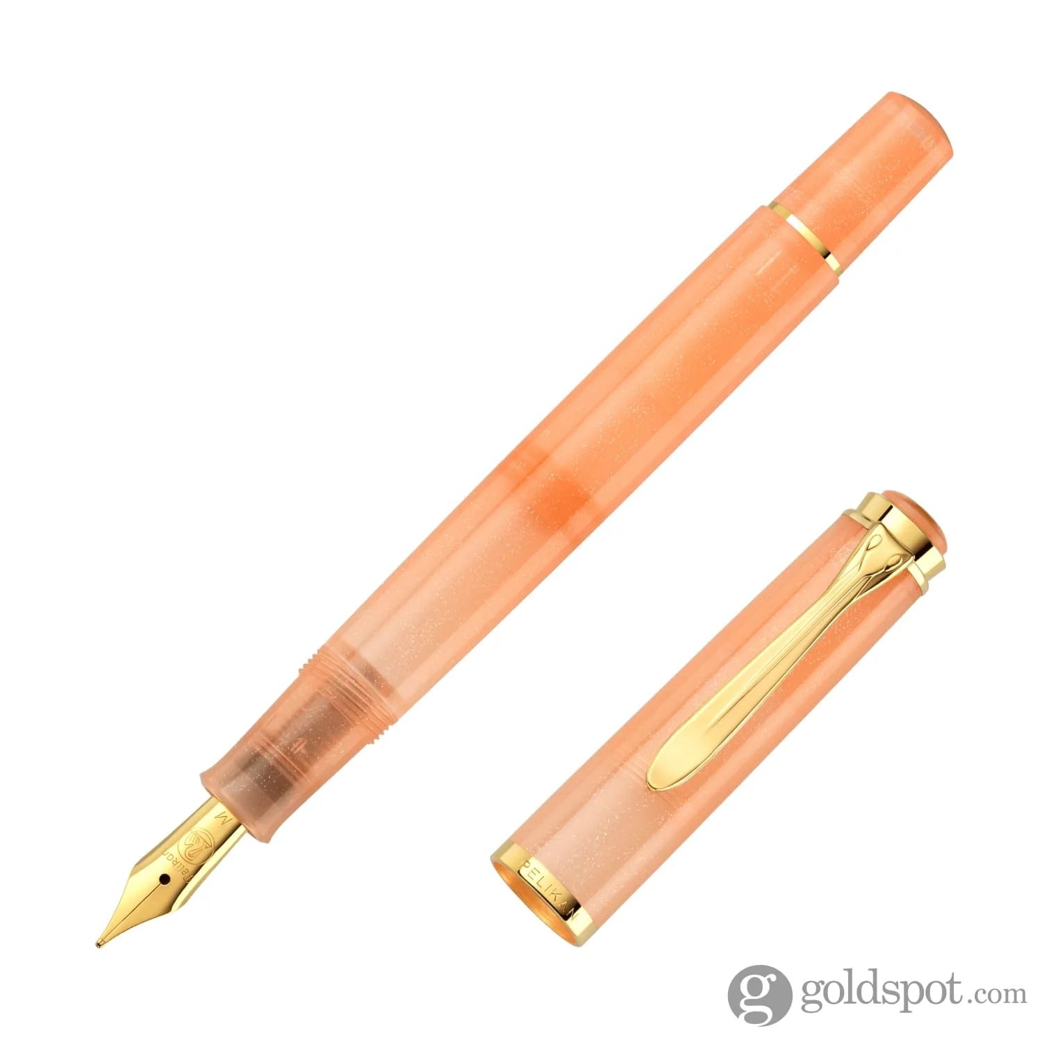 Pelikan Classic M200 Fountain Pen & Edelstein Ink Bottle in Apricot Achat 2025 Set - Image 3