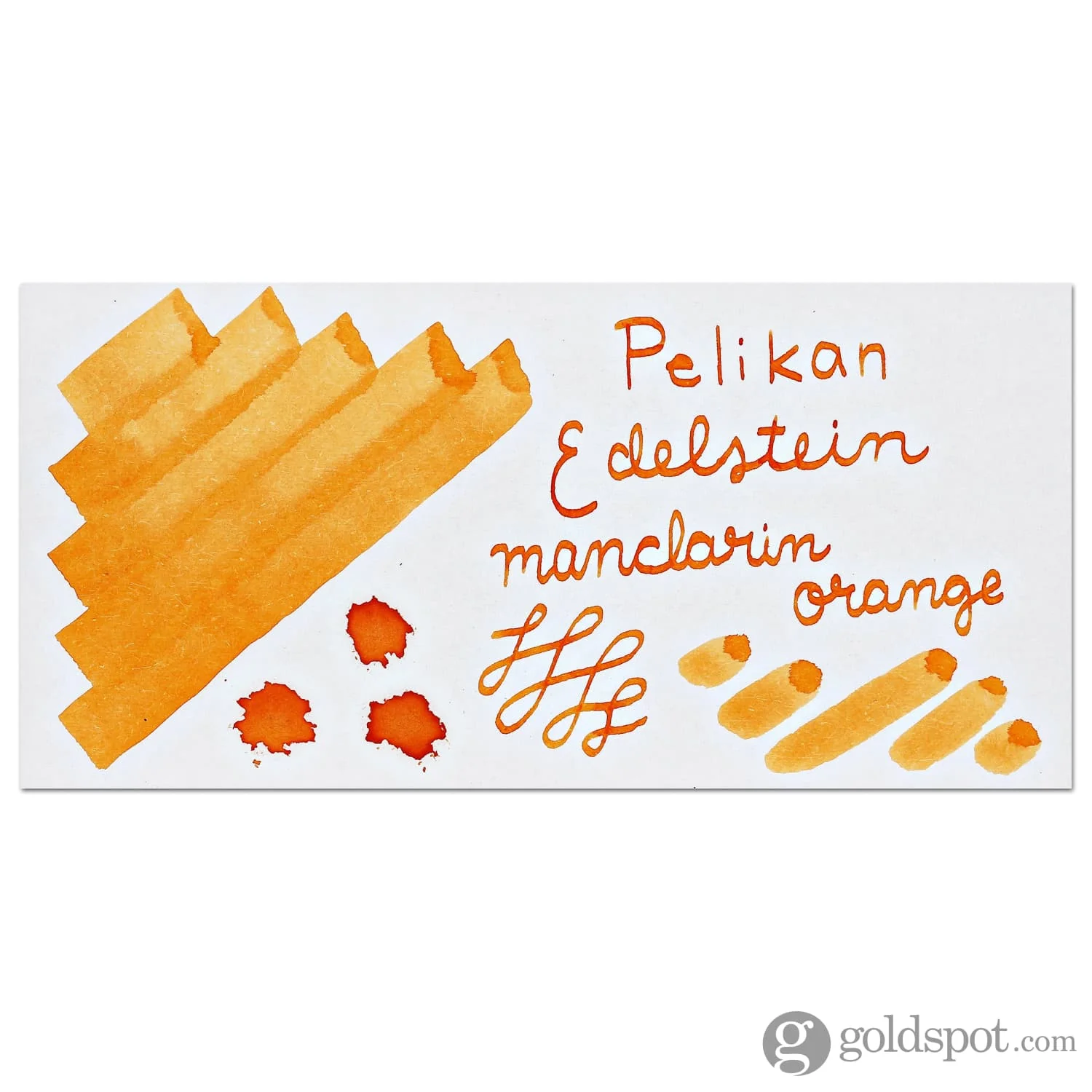 Pelikan Edelstein Bottled Ink in Mandarin Orange - 50 mL - Image 2