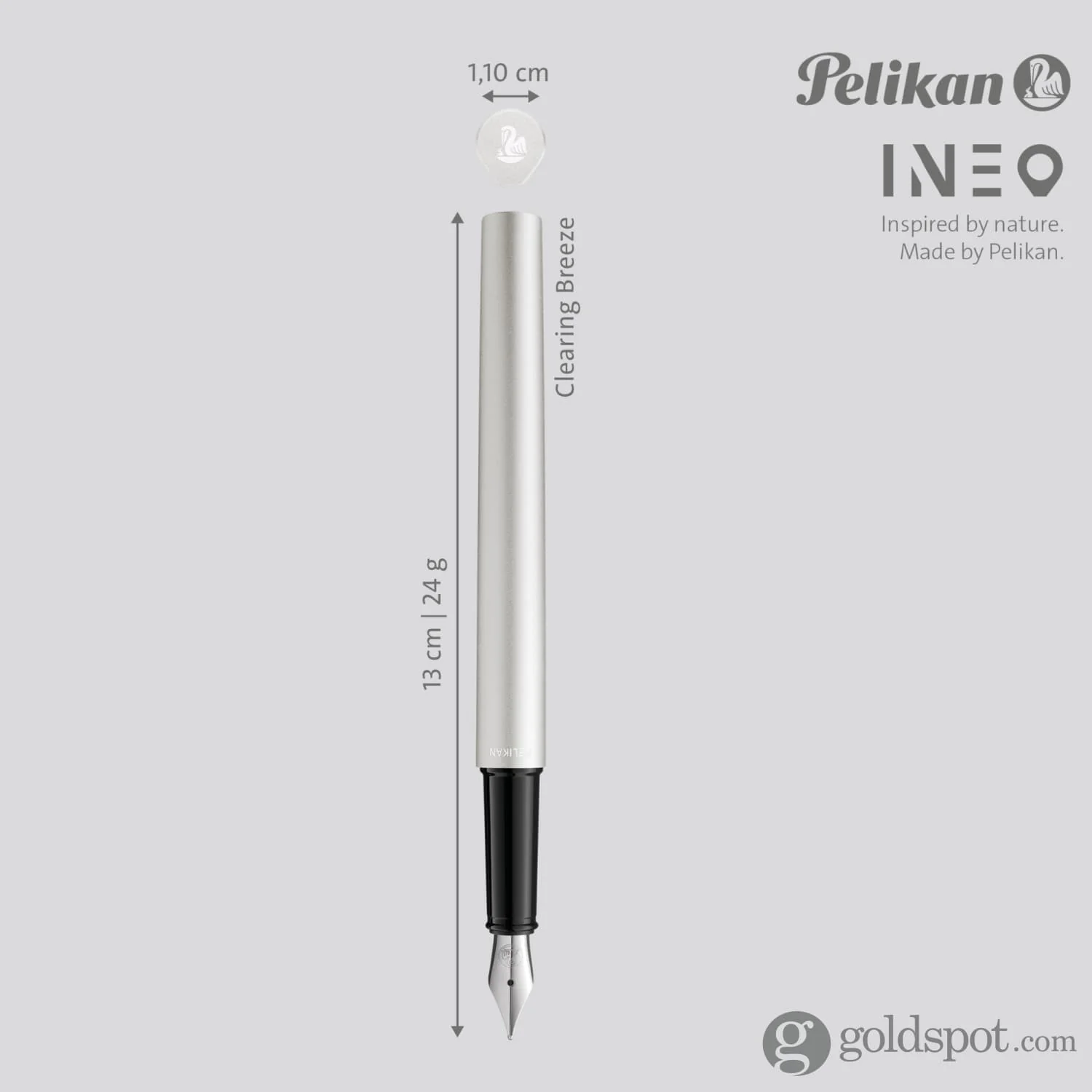 Pelikan Ineo Fountain Pen in Clearing Breeze - Medium - Image 9