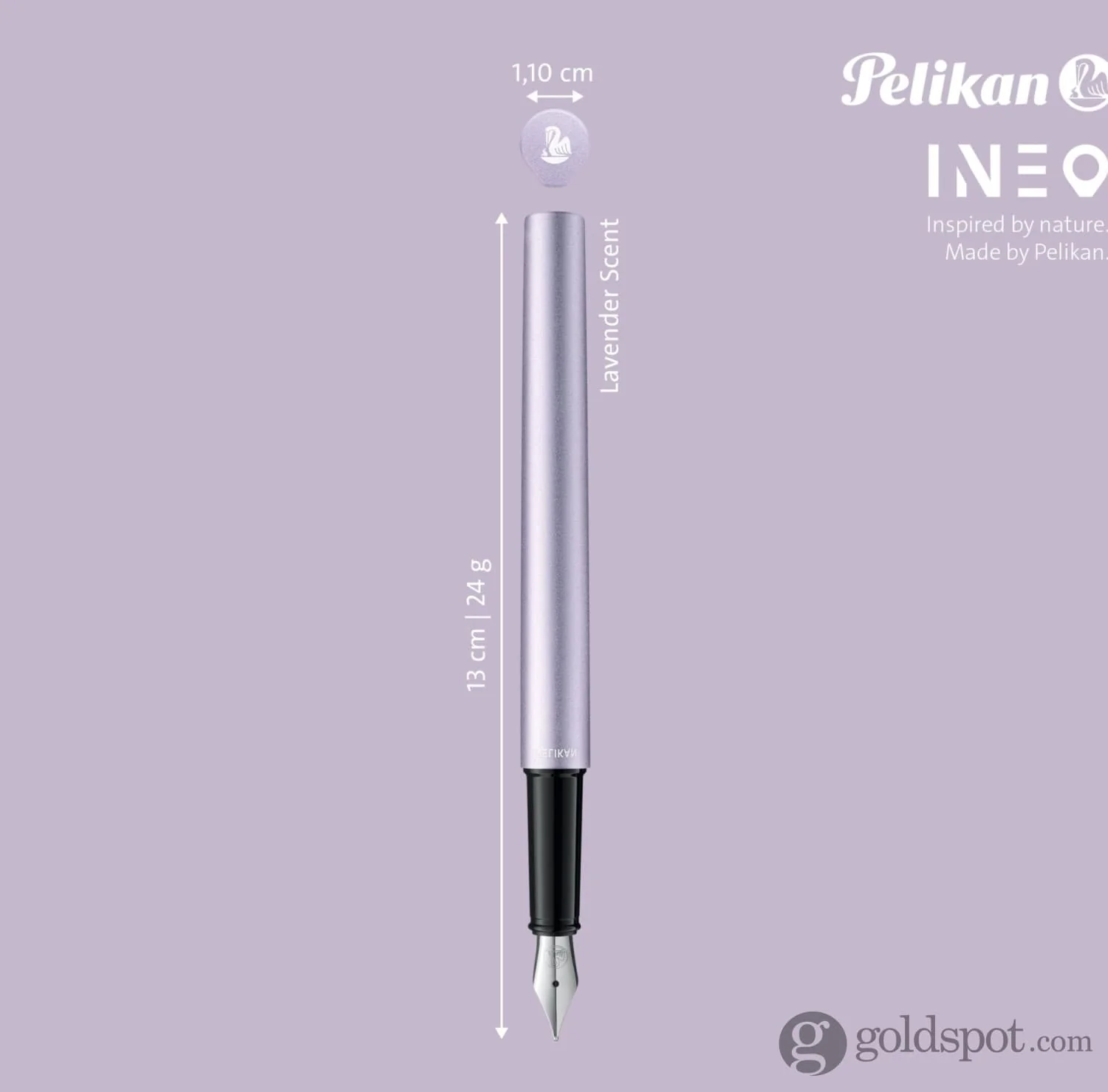 Pelikan Ineo Fountain Pen in Lavender Scent - Medium - Image 9
