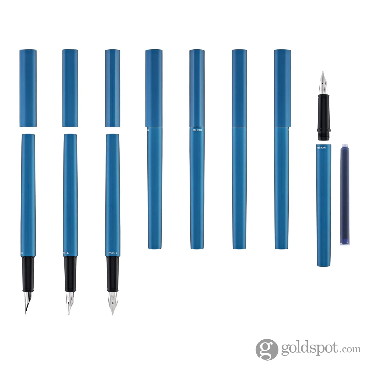 Pelikan Ineo Fountain Pen in Ocean Blue - Medium - Image 8