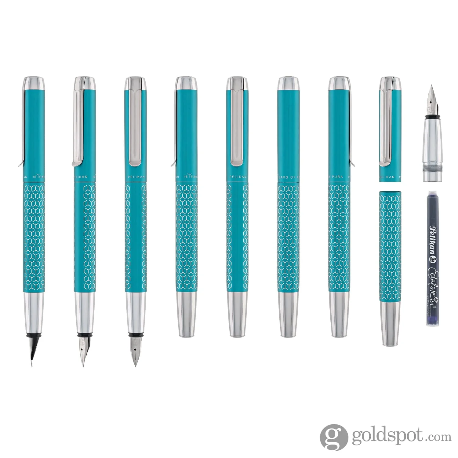 Pelikan Pura P40 Limited Edition Fountain Pen in Turquoise - Image 8