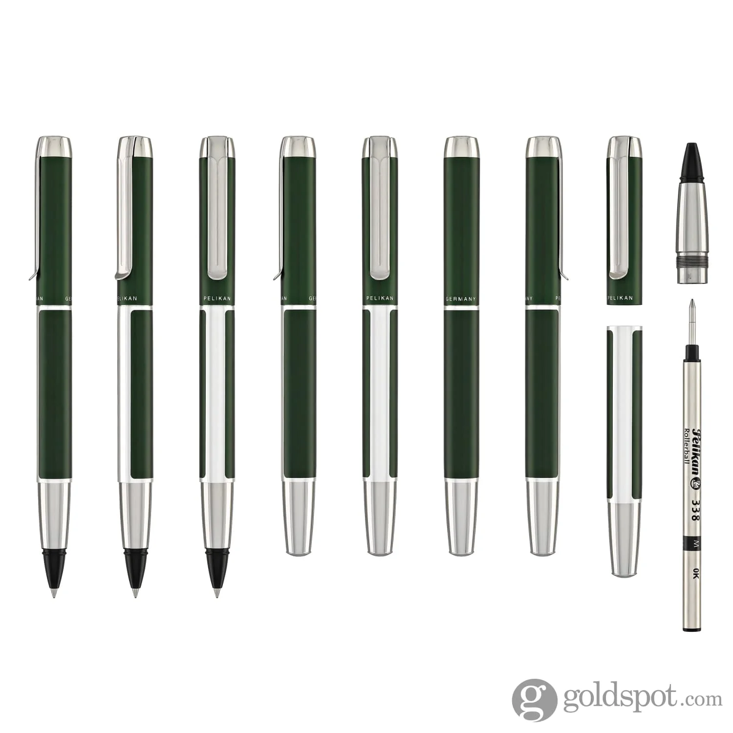 Pelikan Pura Series R40 Rollerball Pen in Deep Green - Image 7