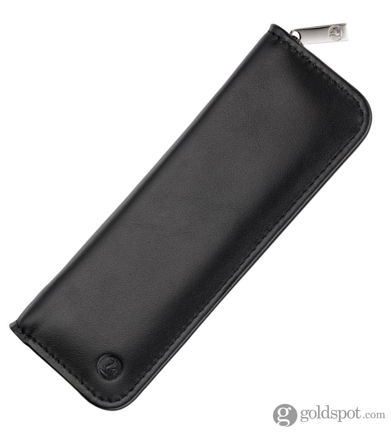 Pelikan Smooth Nappa Leather 2 Pen Case – Black - Image 2