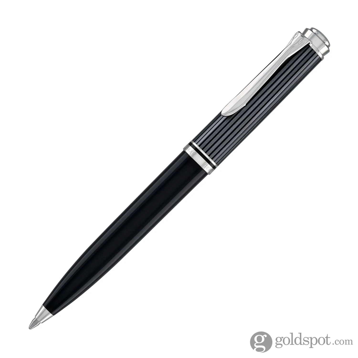 Pelikan Souveran 605 Stresemann Ballpoint Pen in Black Anthracite Stripes - Image 2